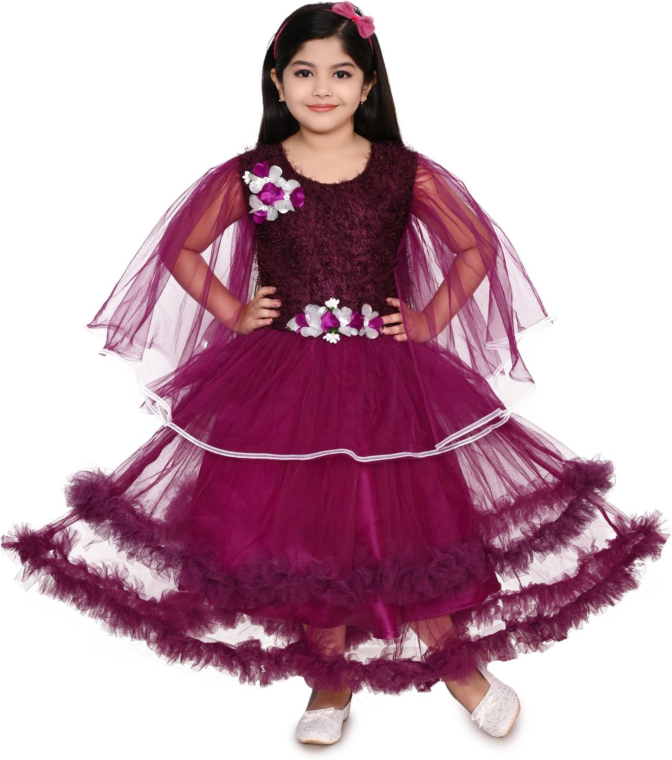 IKONIC FASHION Girls Calf Length Party Dress
