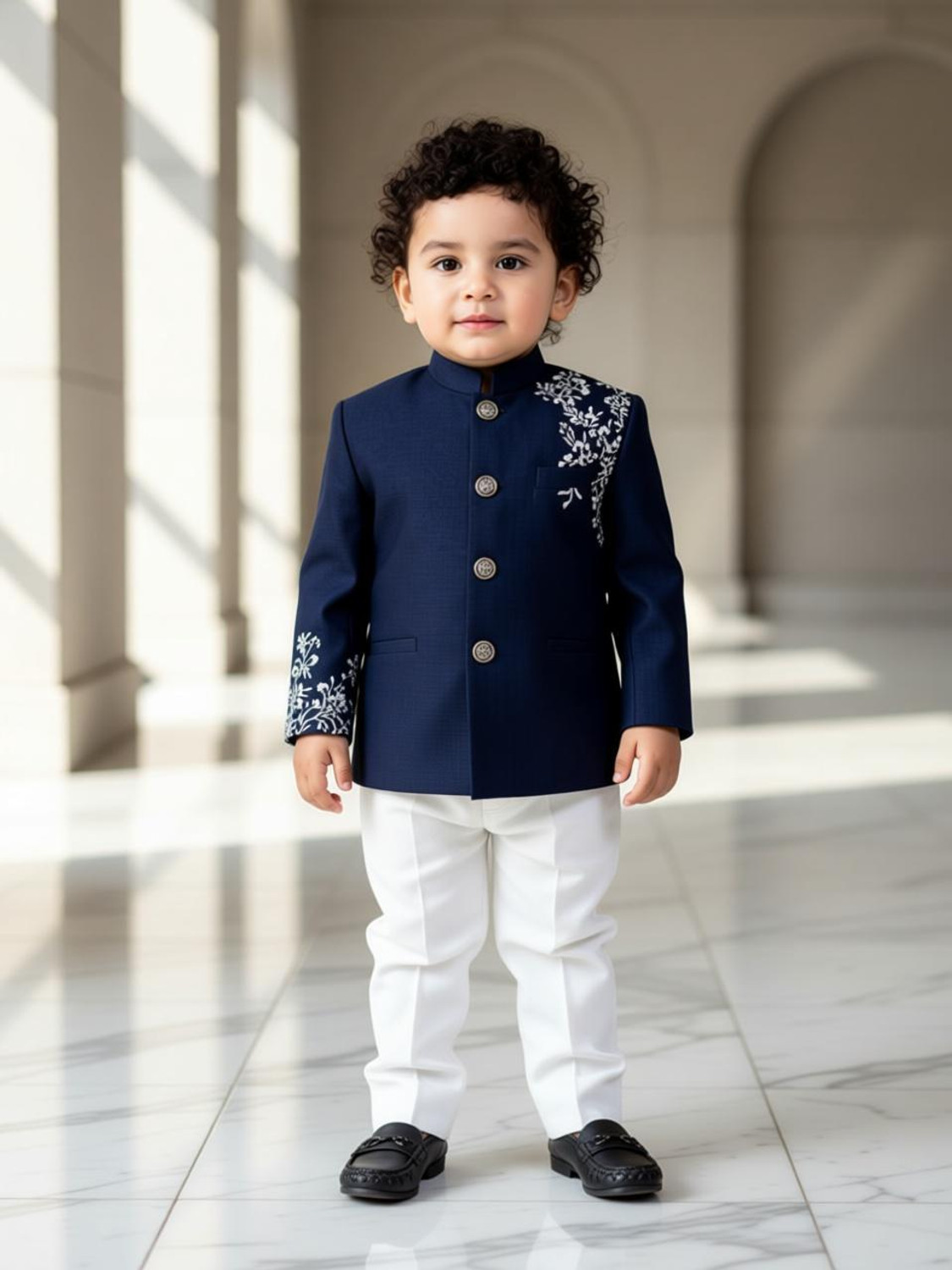 R KAY FASHIONS Baby Boys Cotton Blend Kurta and Pyjama Set