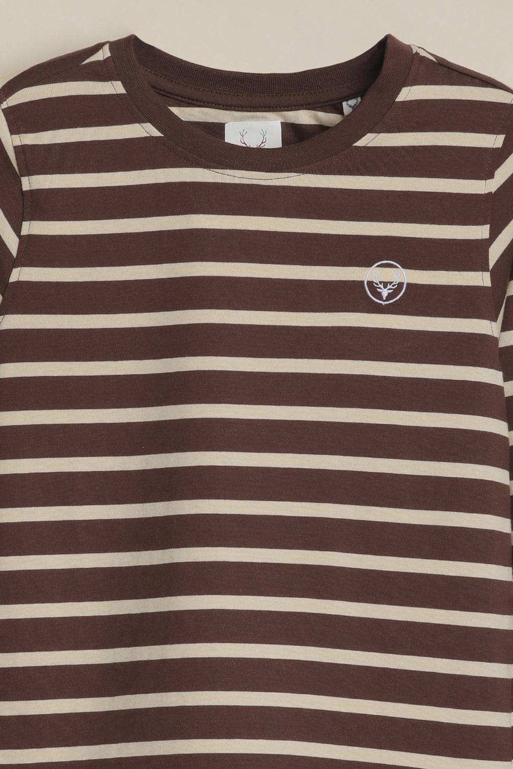 Allen Solly Boys Striped Cotton T-Shirt - Image 3