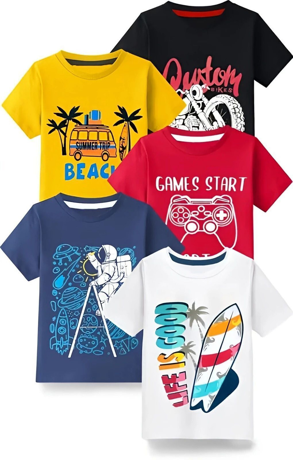 Hingula Baby Boys & Baby Girls Printed Cotton Blend T Shirt
