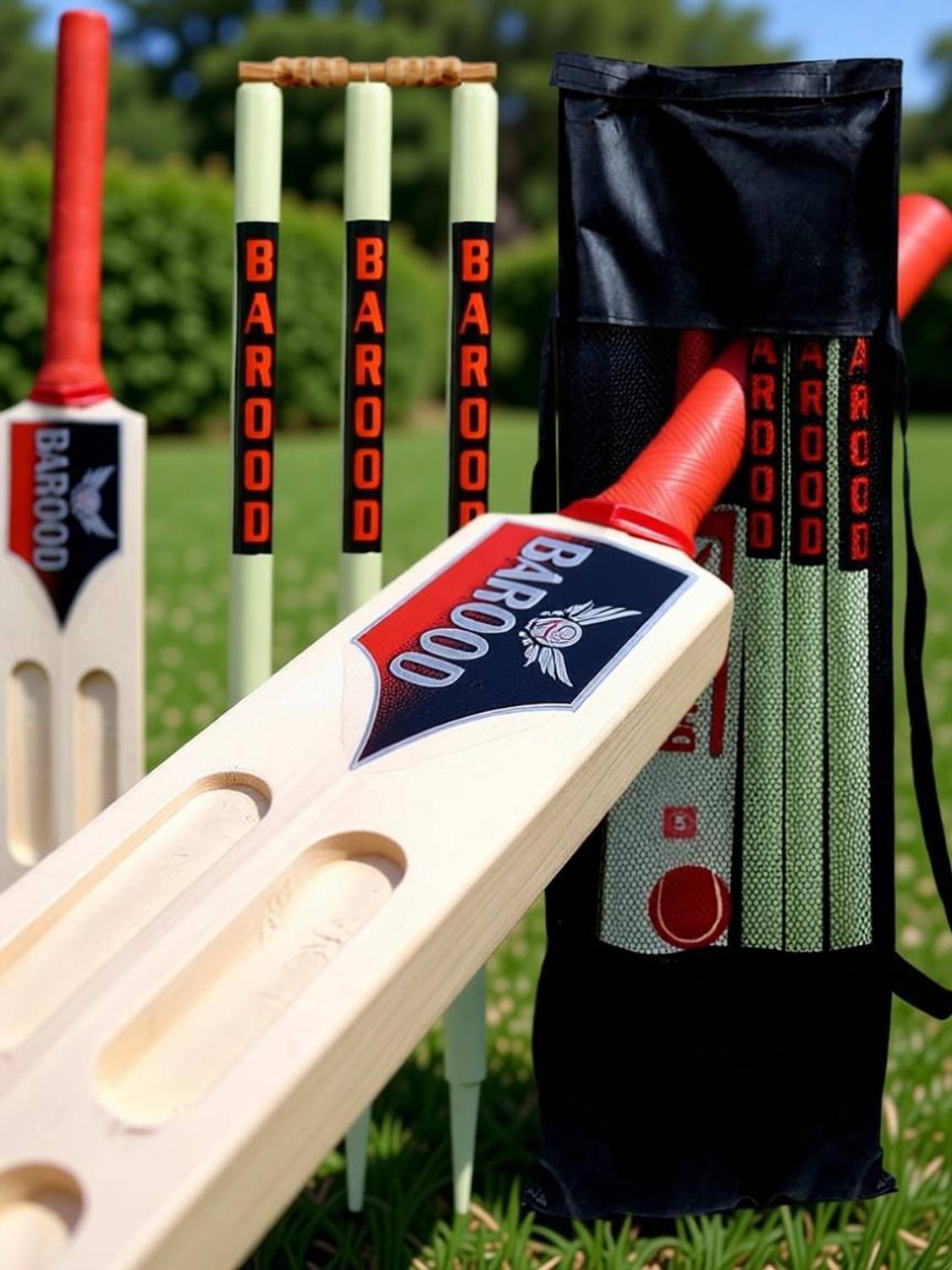 Barood Wooden Cricket Kit Size 5/4 for 10-12 Years - Image 3