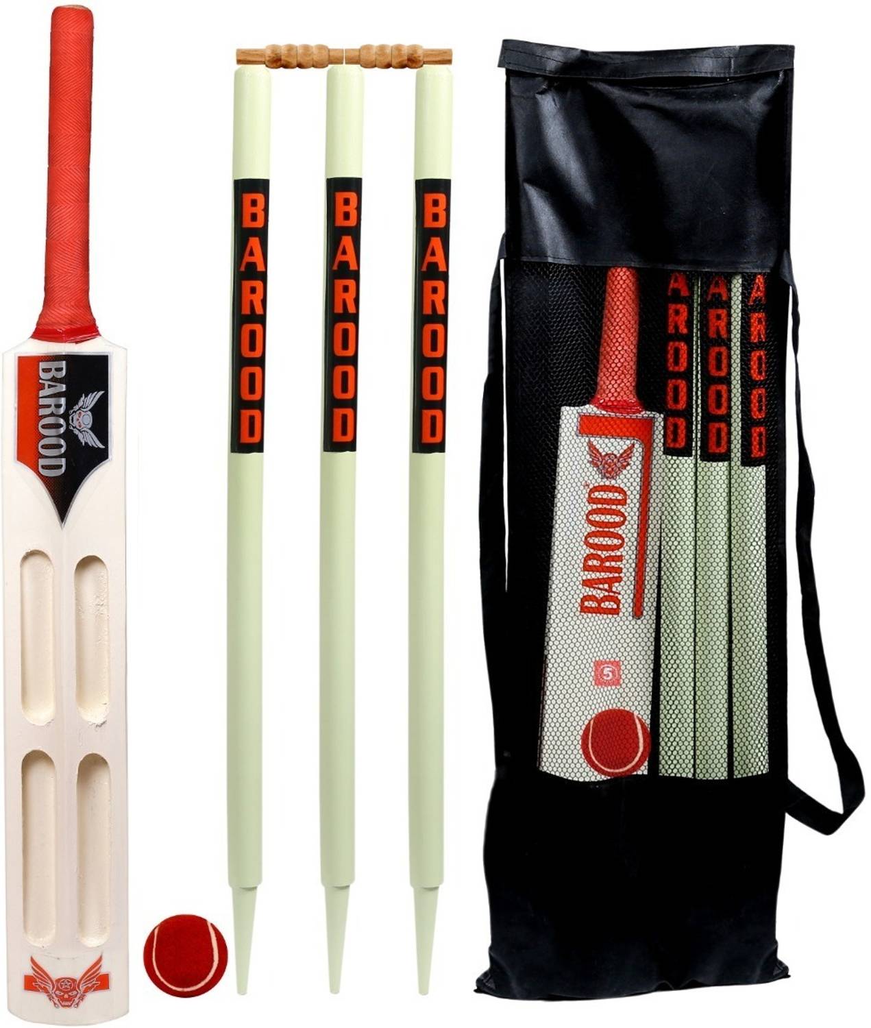 Barood Wooden Cricket Kit Size 5/4 for 10-12 Years - Image 4