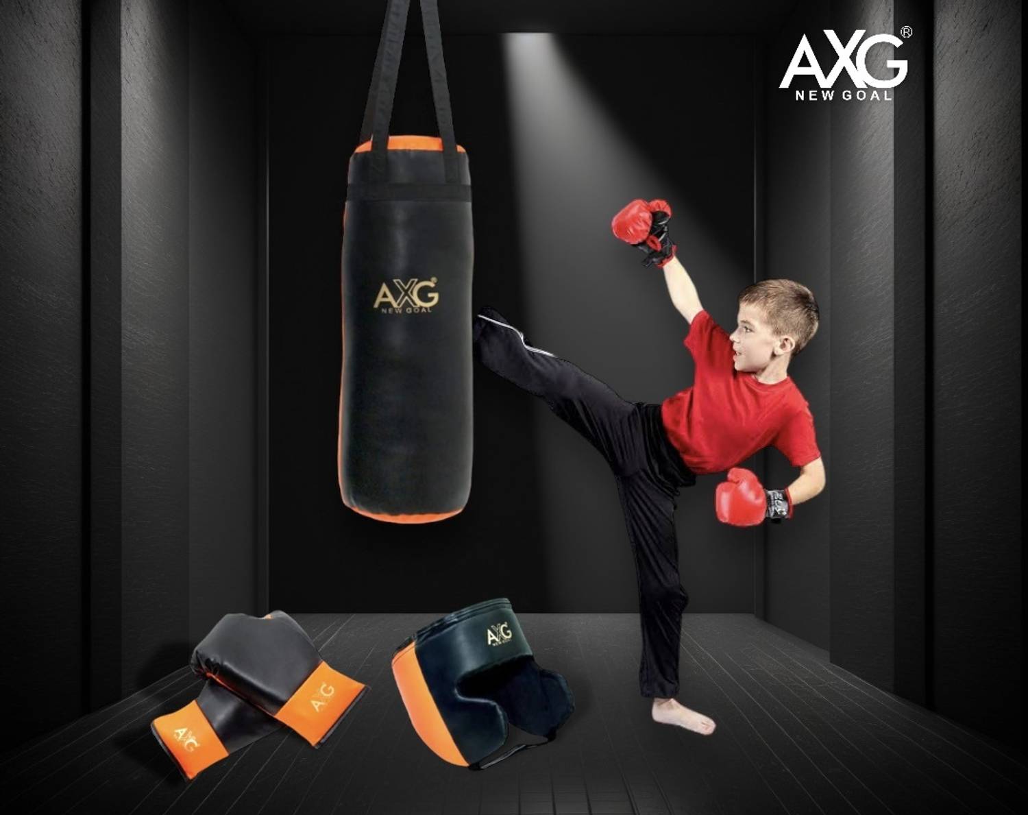 AXG NEW GOAL Punch Filled Kids Boxing Kit - Image 5