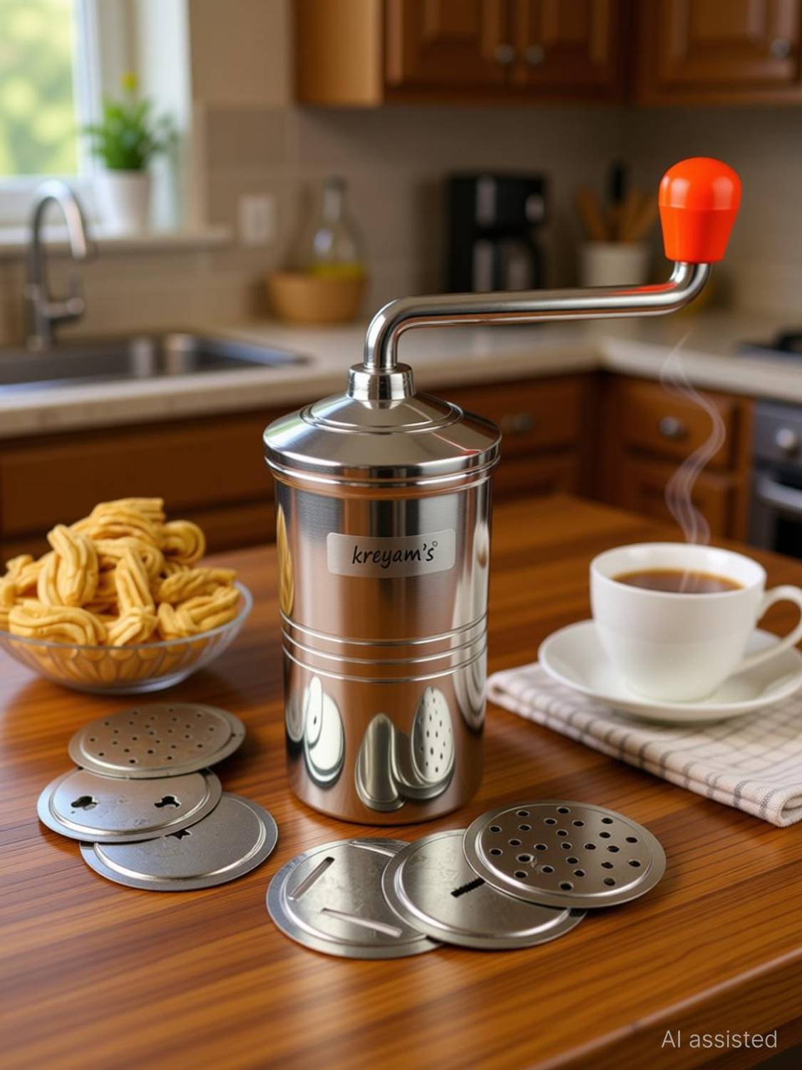 Kreyam's Set of 6 Pattern Discs Kitchen Press Pack of 6 - Image 2
