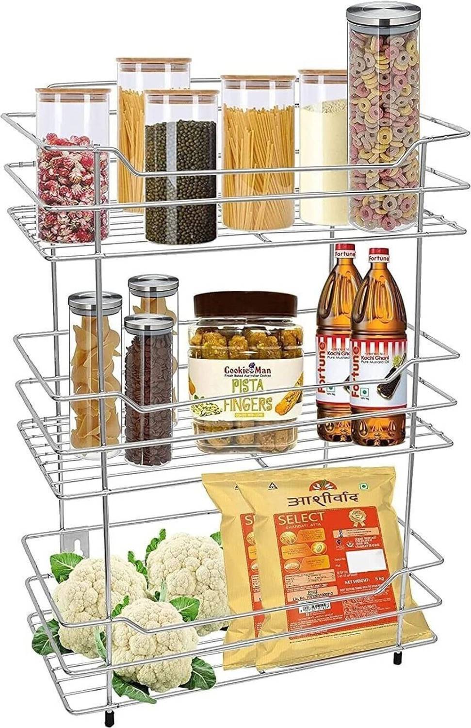 Kombuis Kitchenware 3 Layer Wall Mount Steel Rack - Image 5