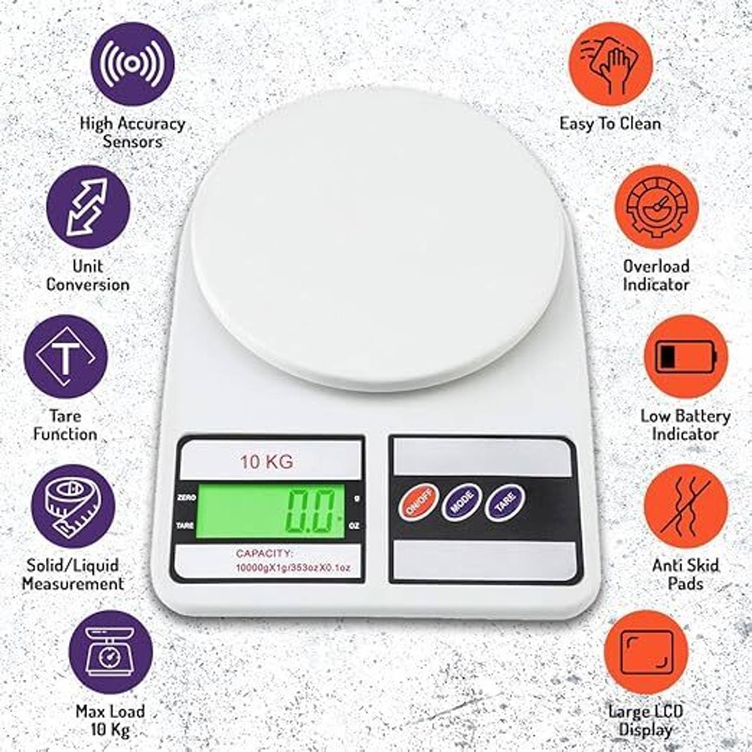 Clickzy 10kg Digital Weight Machine - Image 3