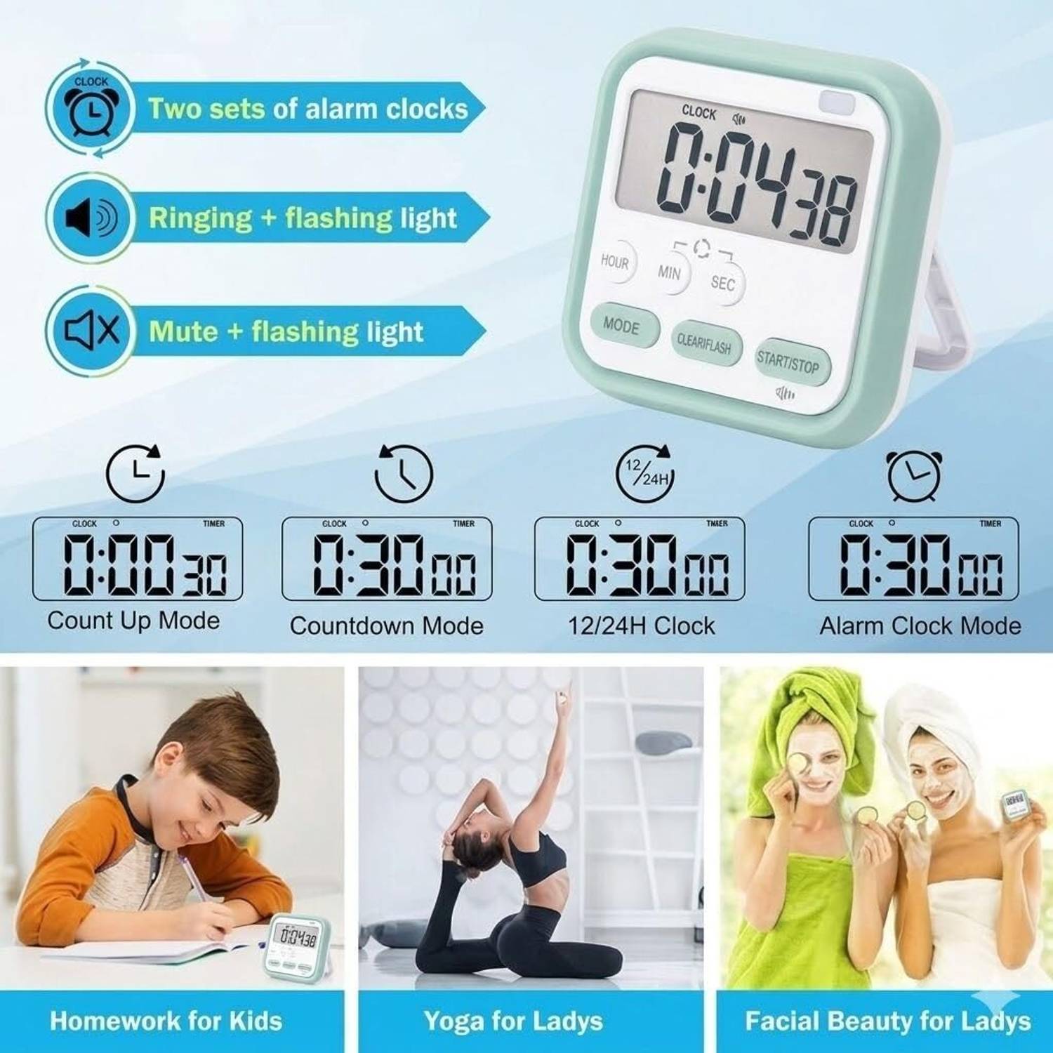 Shopsy LANLOY Magnetic Countdown Timer with LCD Display - Image 5