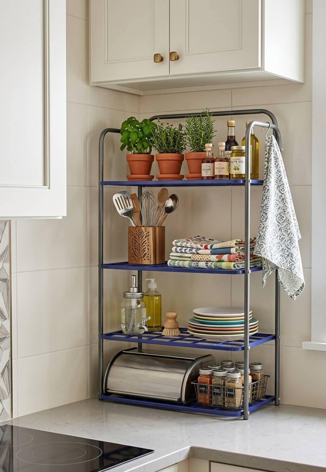 MD Kart 4 Layer Metal Plastic Shoe Rack - Image 5