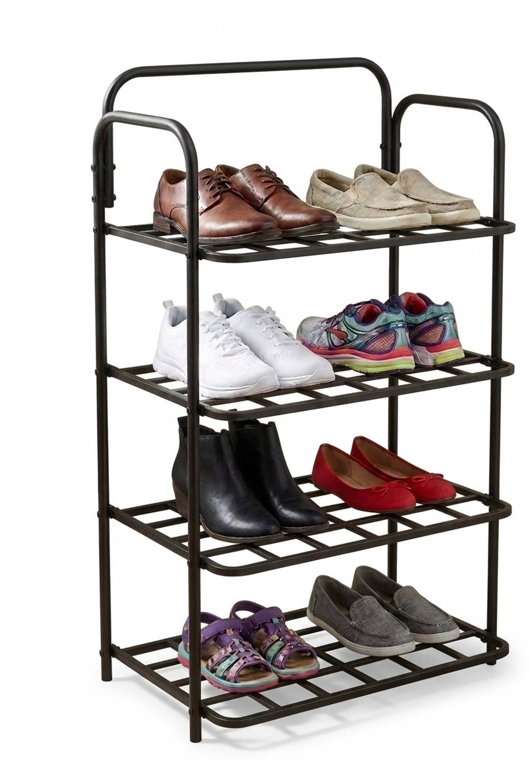 MD Kart 4 Layer Metal Plastic Shoe Rack - Image 3