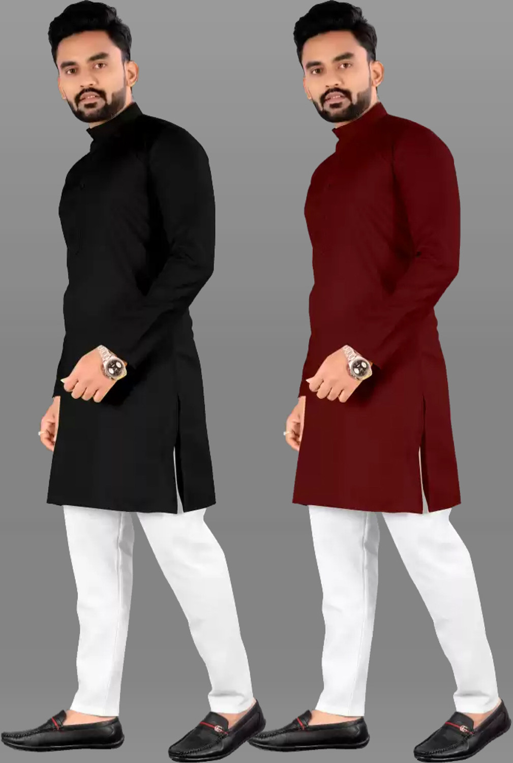 TIGERSNAKE Men Solid Kurta