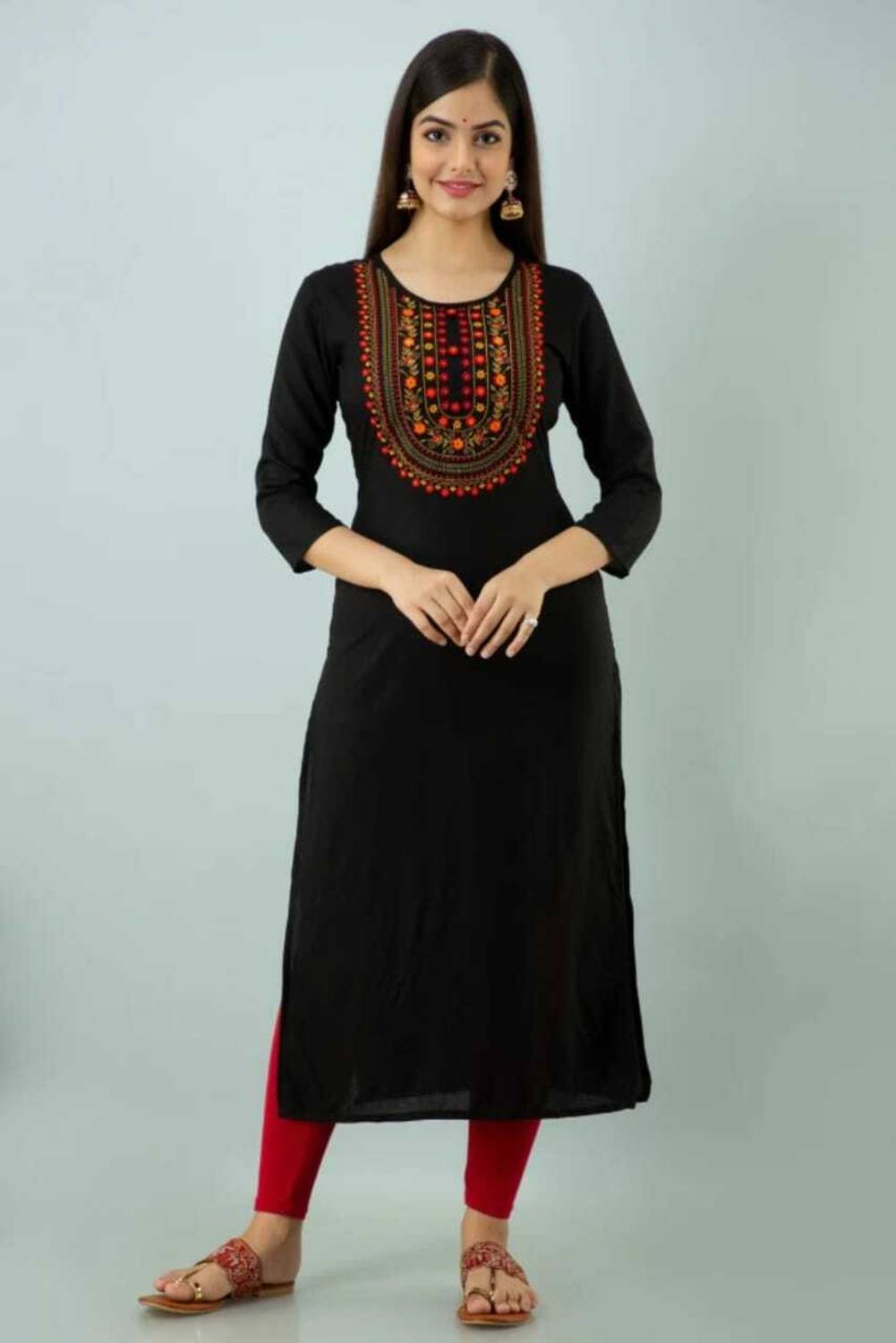 KURTI WALA Women Embroidered Kurta