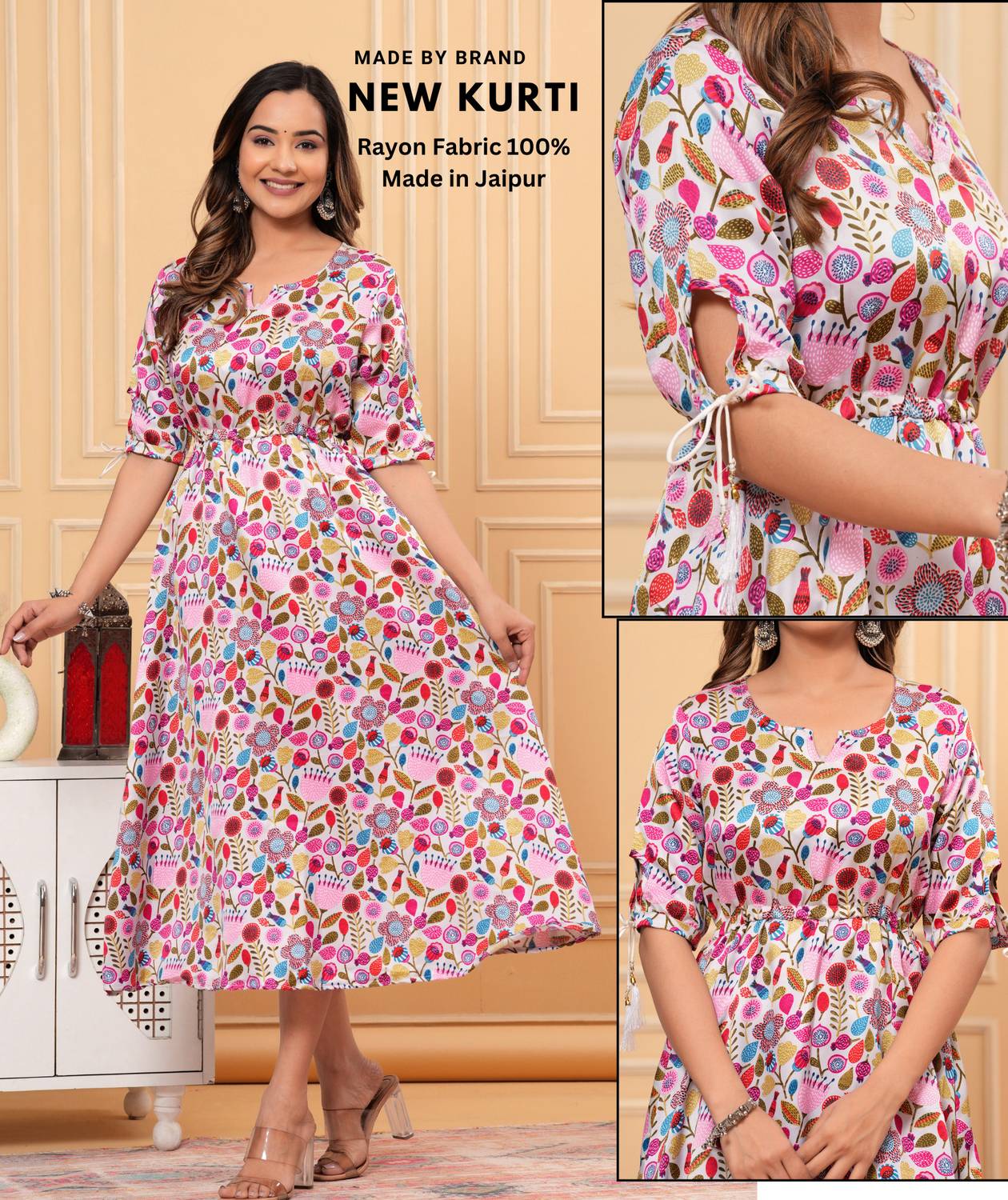 new kurti Women Printed Anarkali Kurta