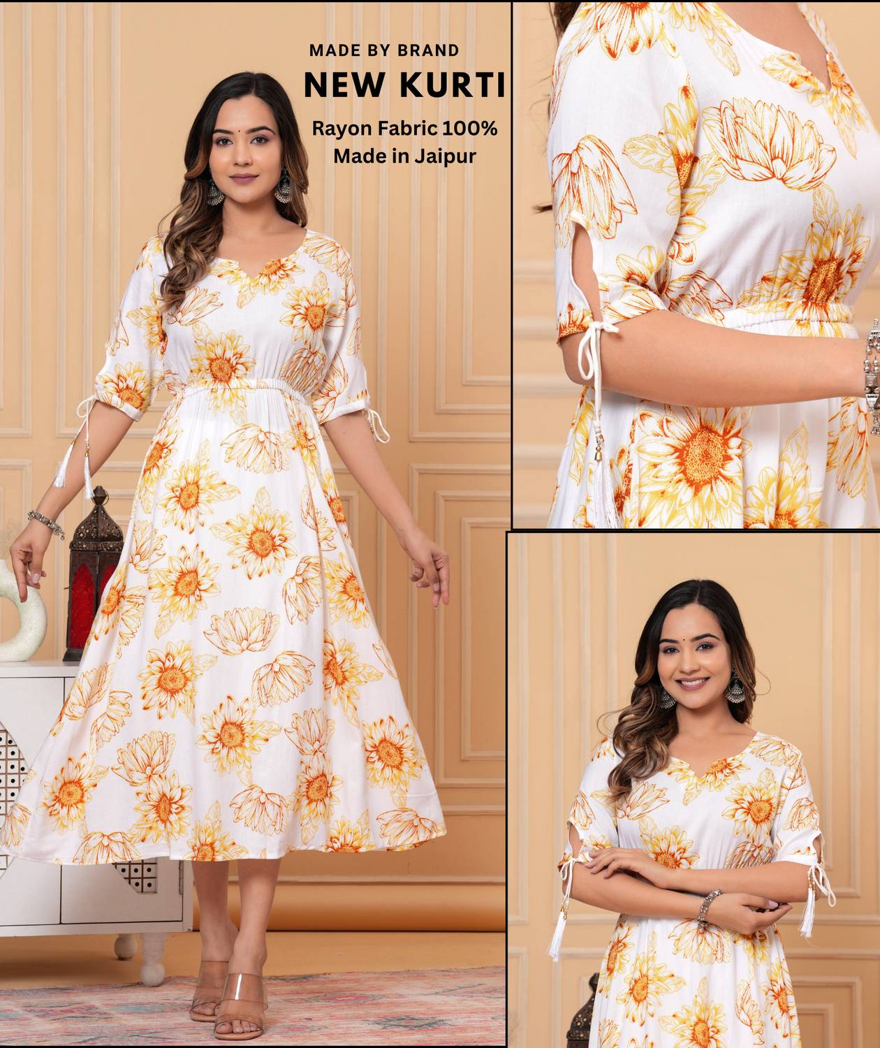 new kurti Women Printed Anarkali Kurta