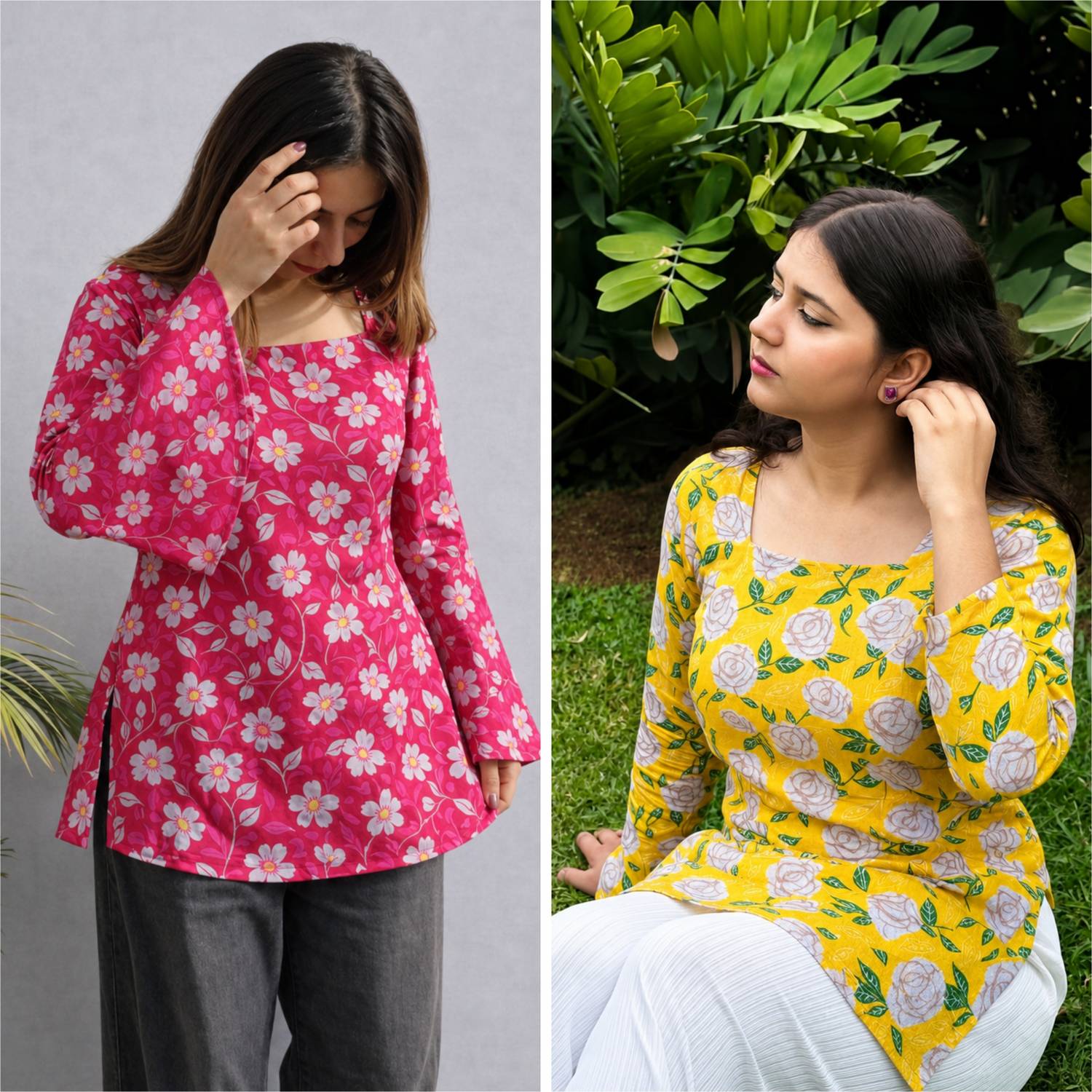 VECLAIRE Women Floral Print Kurta