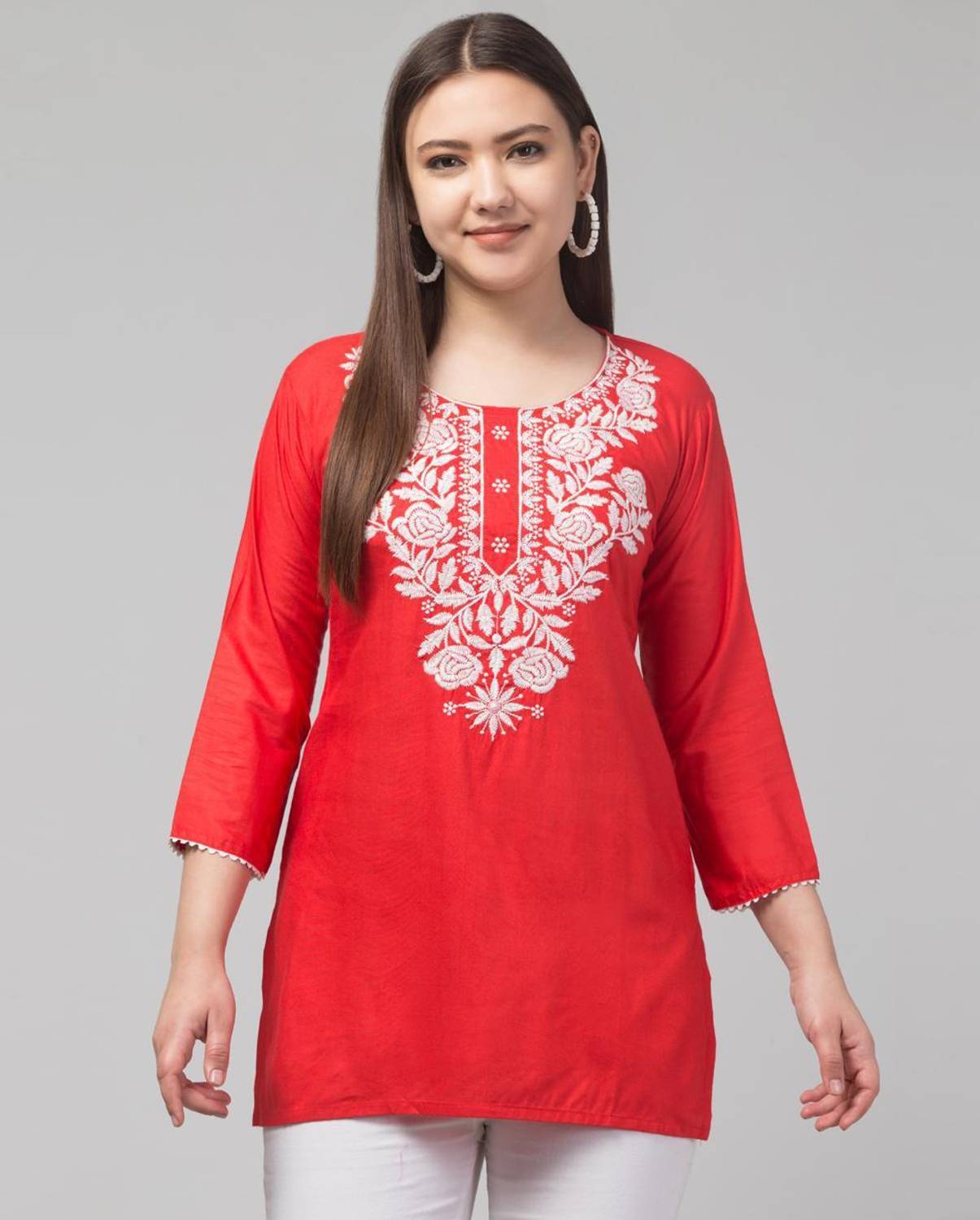 KURTI ROOM Women Embroidered Kurta