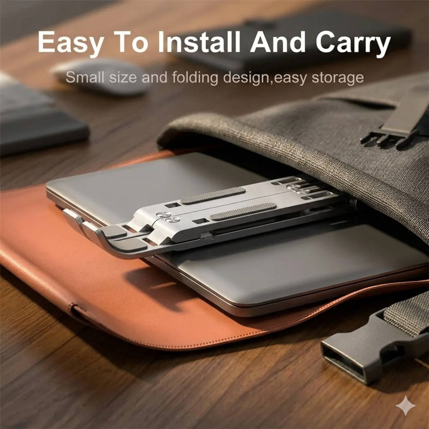 BOOM Aluminium Laptop Stand with Adjustable Height - Image 2