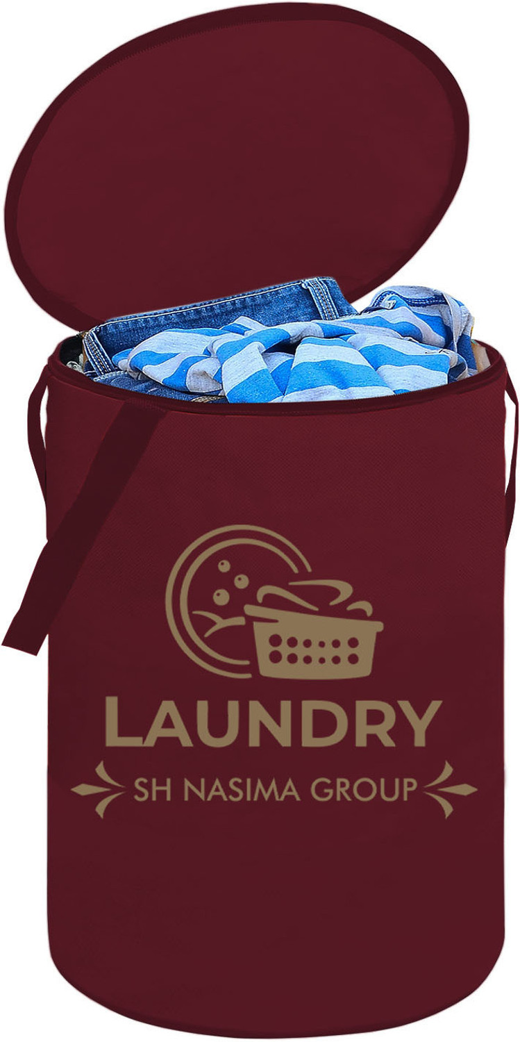 SH NASIMA 45 L Maroon Laundry Bag
