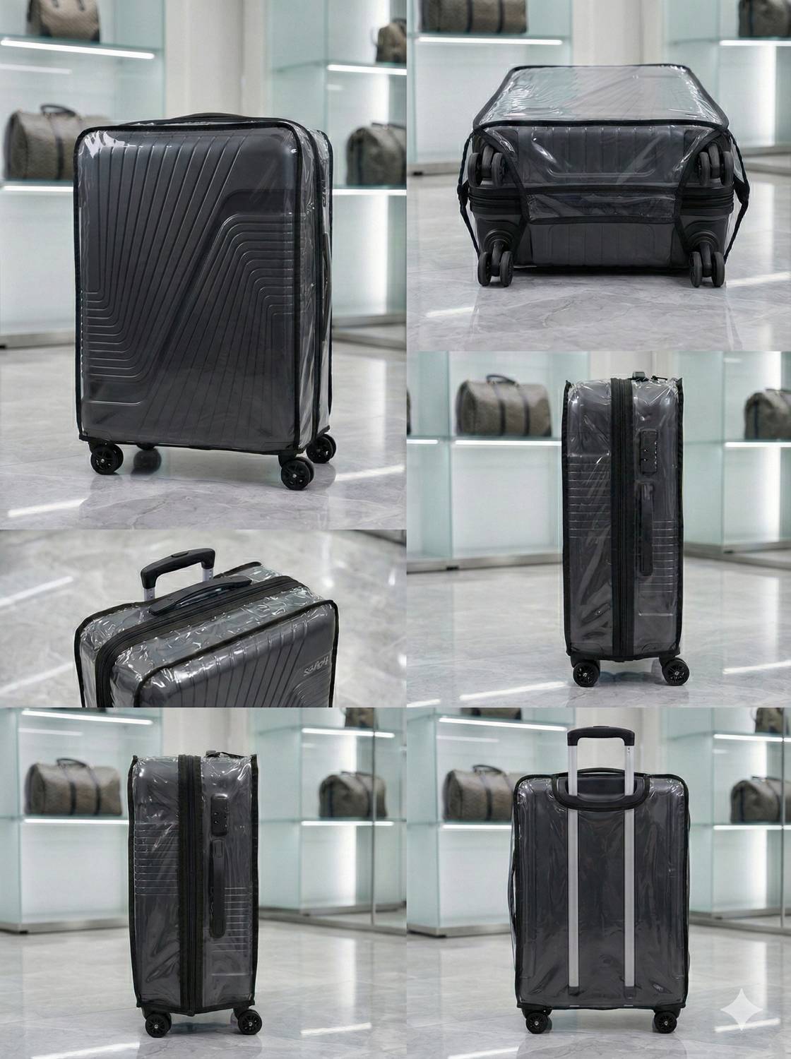 KLASSY Transparent Trolley Luggage Cover - Image 3
