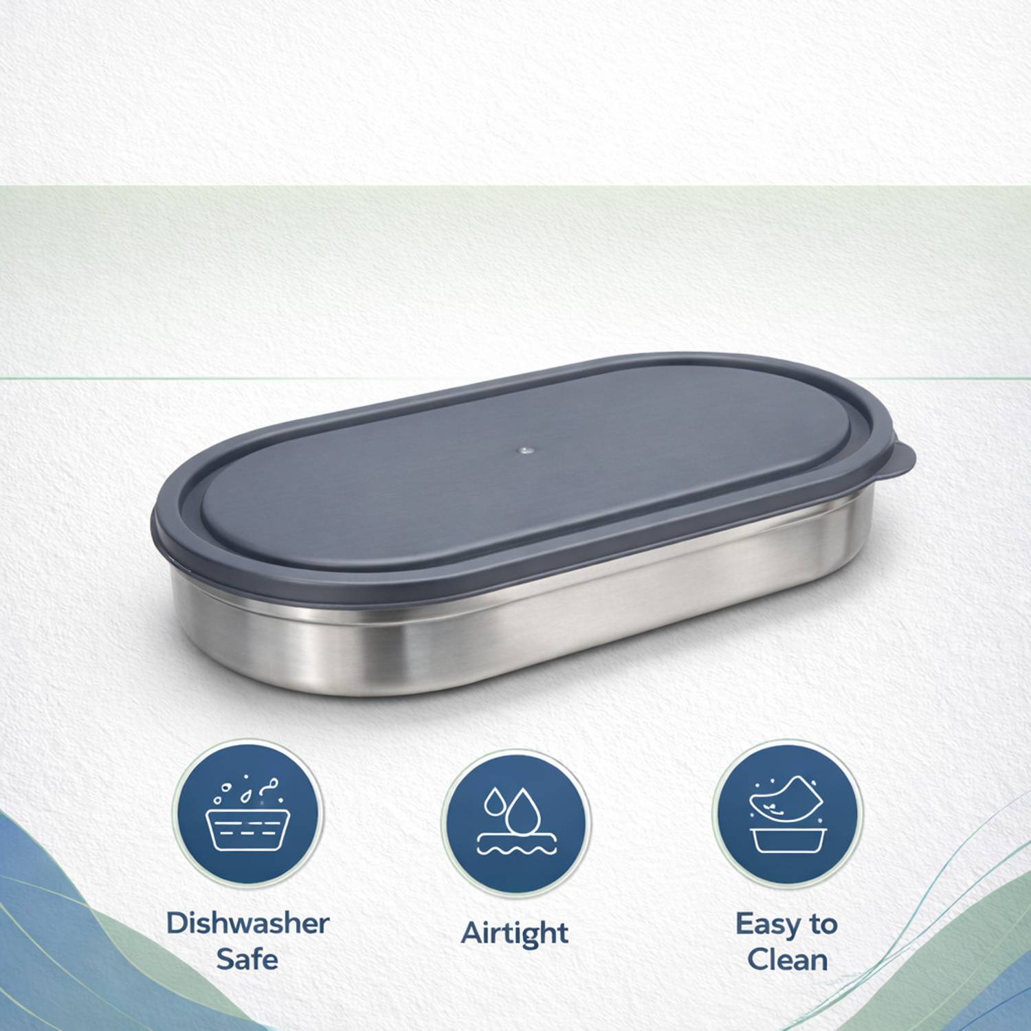 Marco Plast Oval Lunch Box 2 Containers Stainless Steel - Image 5