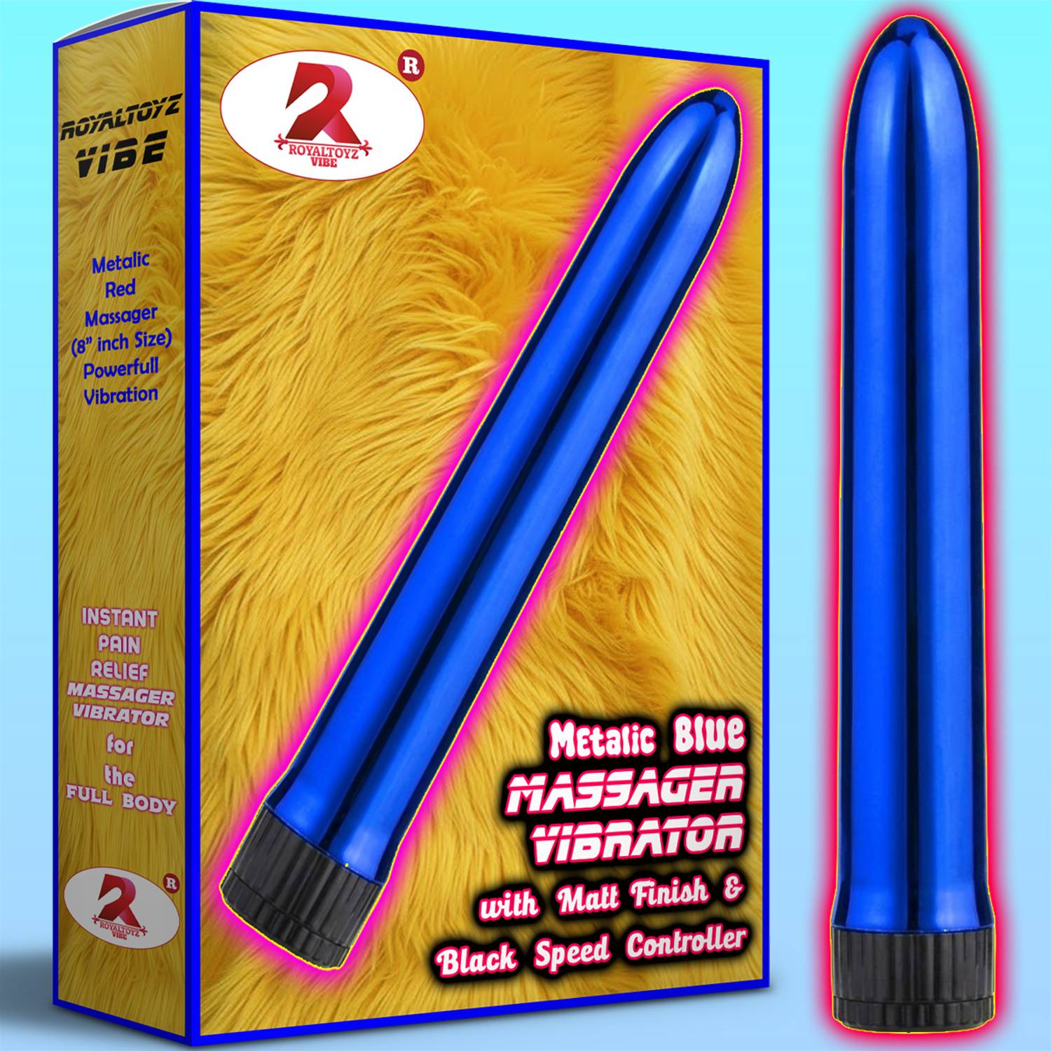 ROYALTOYZVIBE Women and men use 8-inch Vibrator Massager to relax muscles & speed up recovery Female use massager vibrator to relieve pressure points (1pc vibrator for women) Massager Price in India - ROYALTOYZVIBE Women and men use 8-inch Vibrator Massager to relax muscles & speed up recovery Female use massager vibrator to relieve pressure points (1pc vibrator for women) Massager Price in India -