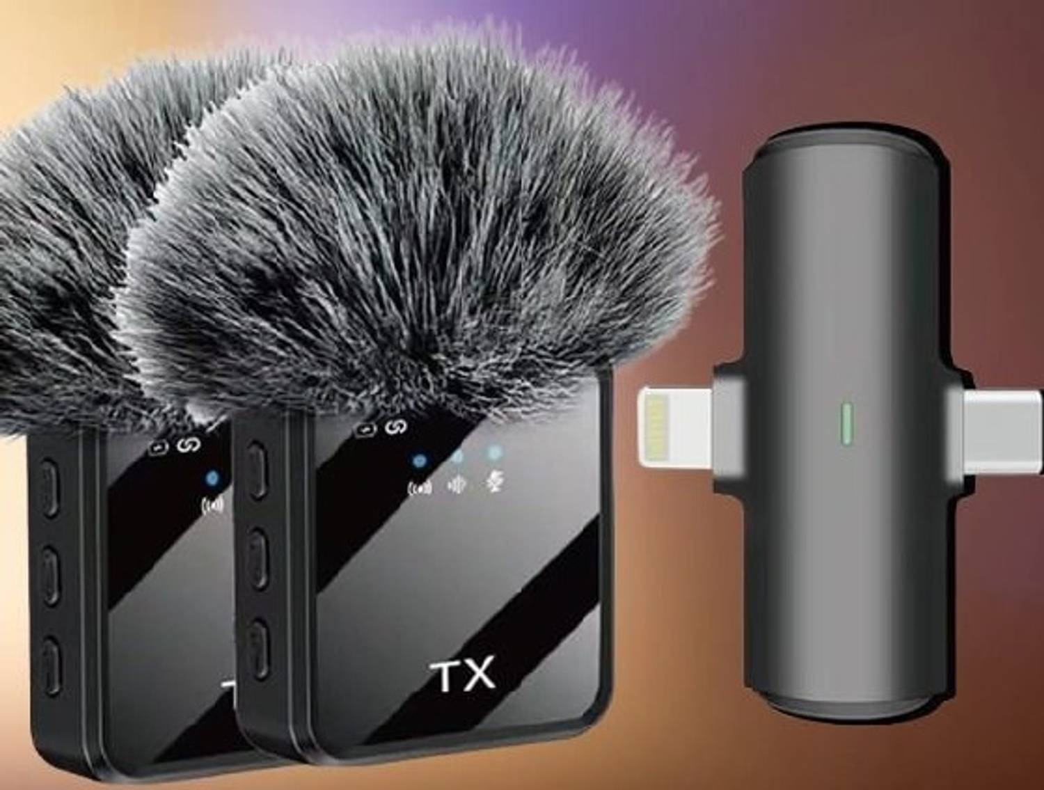 MOBONE F15-2 Dual Wireless Lapel Mic - Image 1