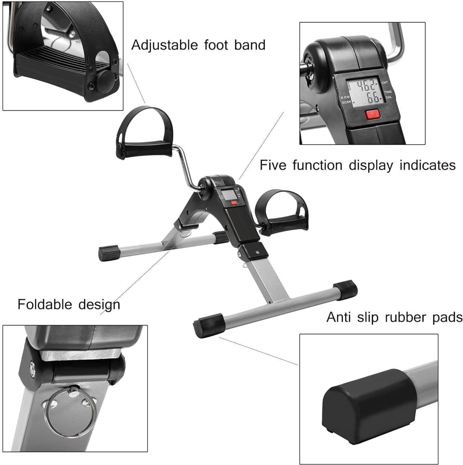 ZAIZ Pedal Exerciser with Digital Display - Image 2