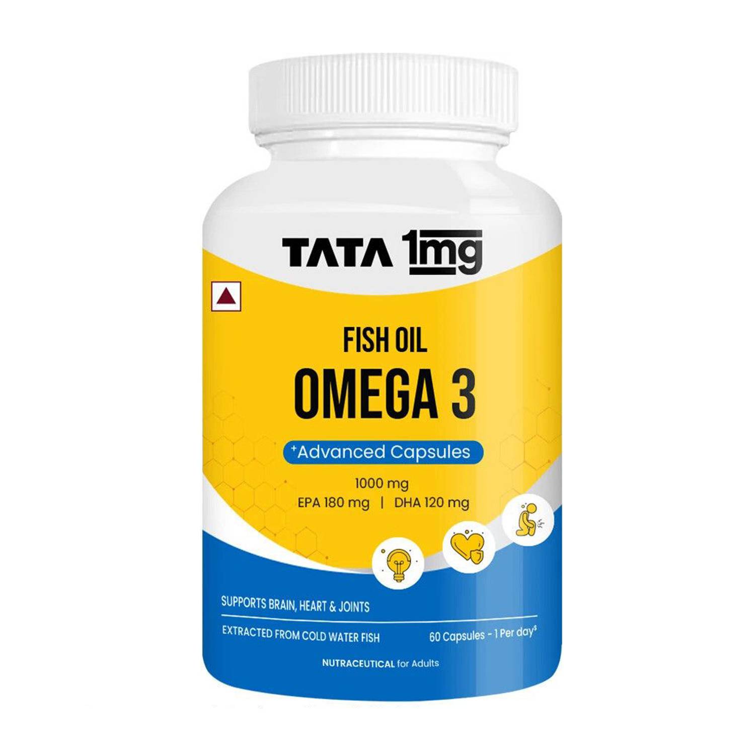 TATA 1mg Fish Oil Capsules for Heart and Bone Health - Image 1