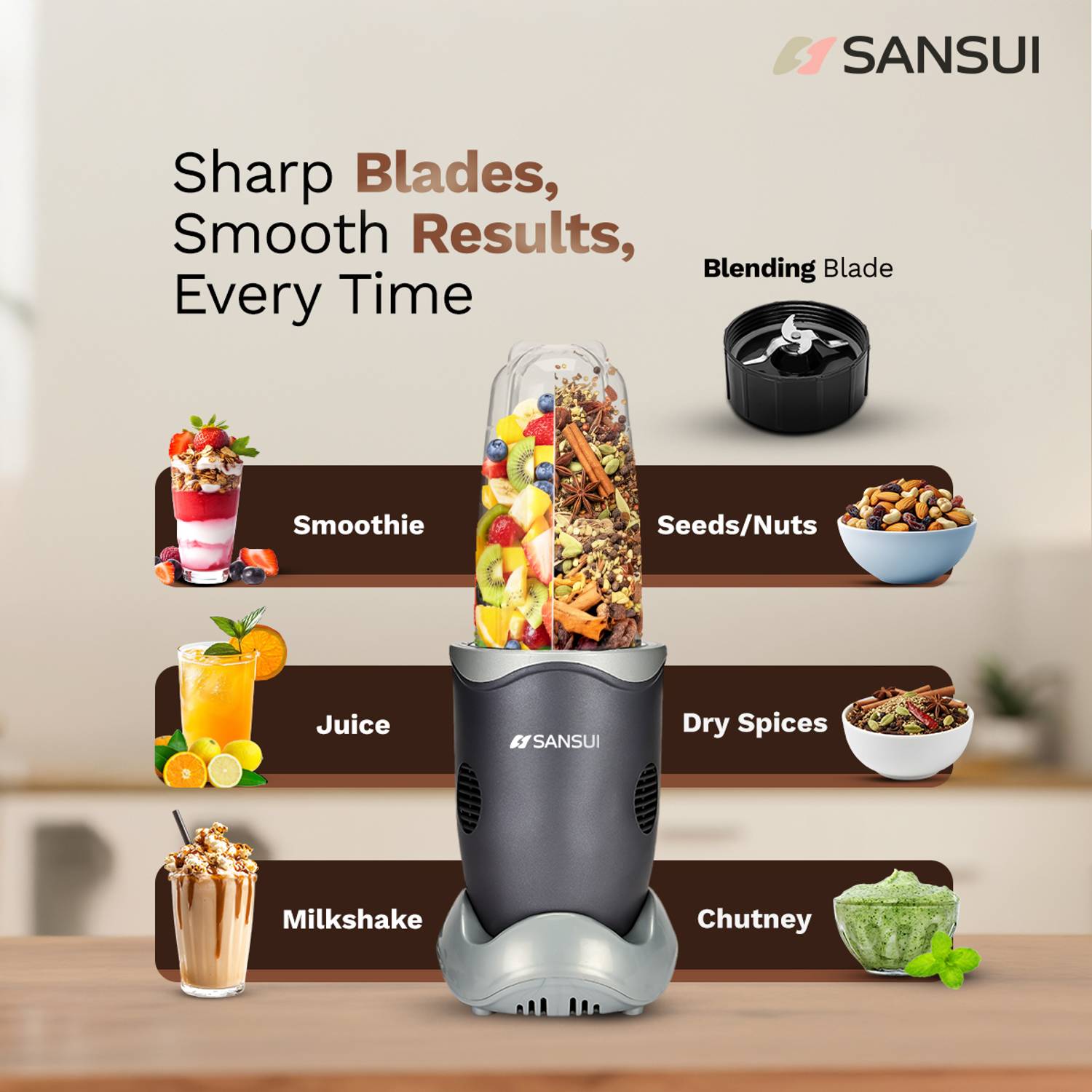 Sansui Plus 300 W Mixer Blender - Image 3