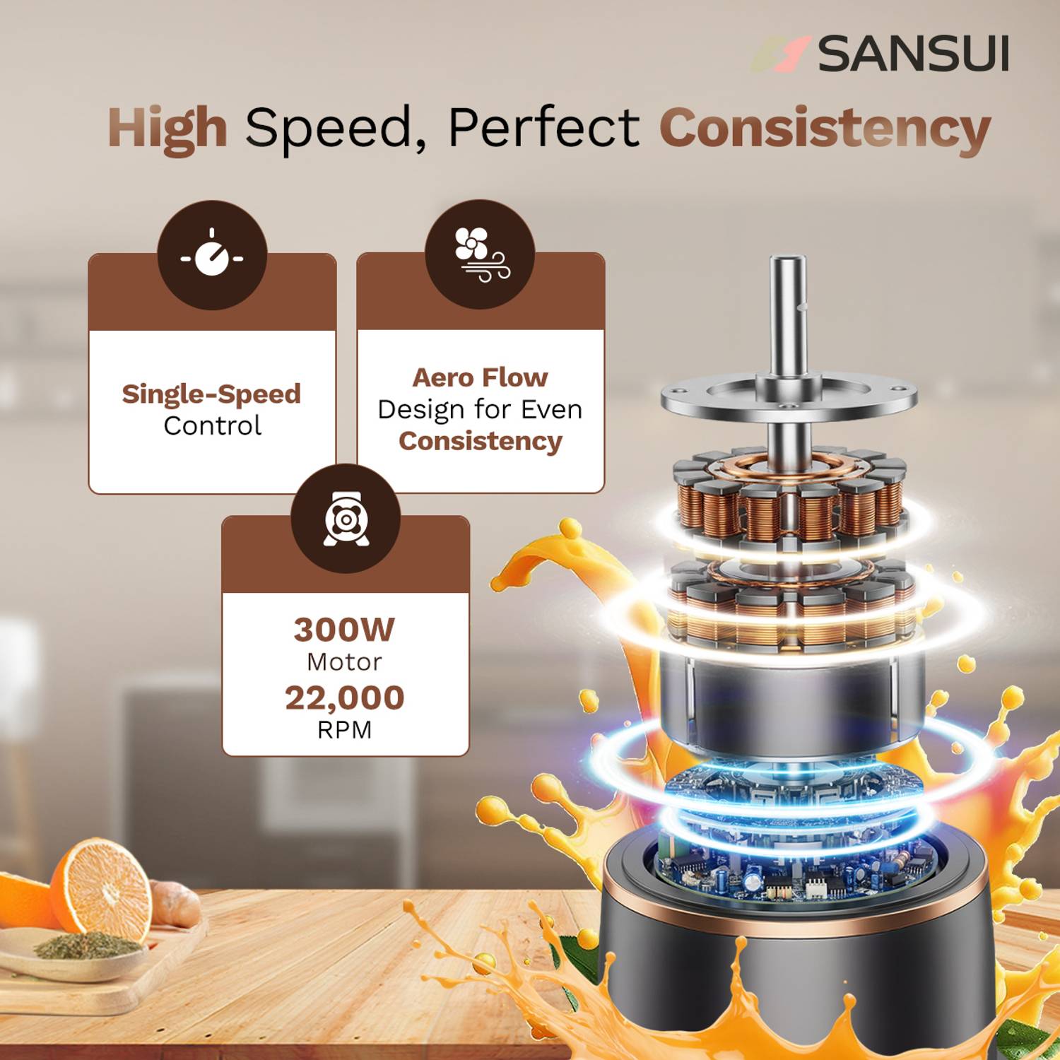 Sansui Plus 300 W Mixer Blender - Image 5