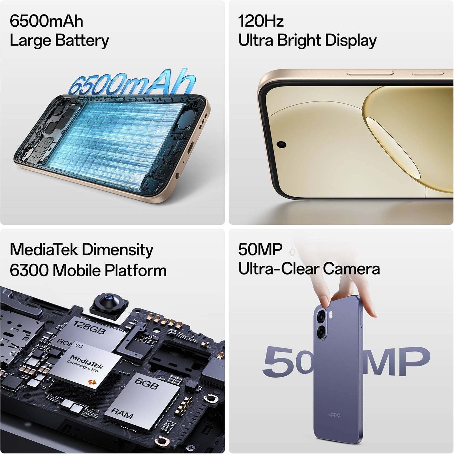 OPPO A6s 5G 128GB Plum Purple - Image 2