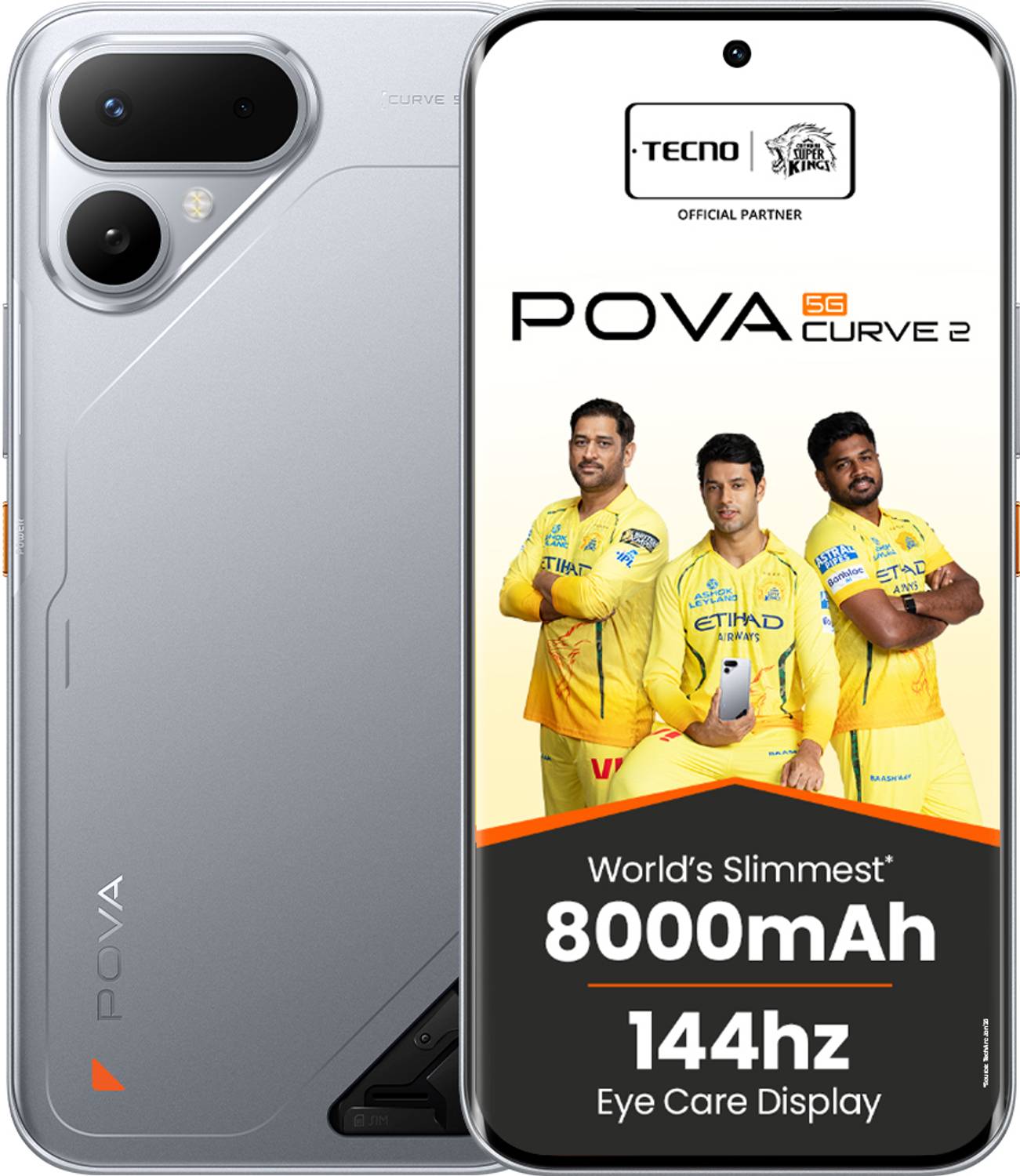 Tecno Pova Curve 2 5G (Melting Silver, 128 GB)