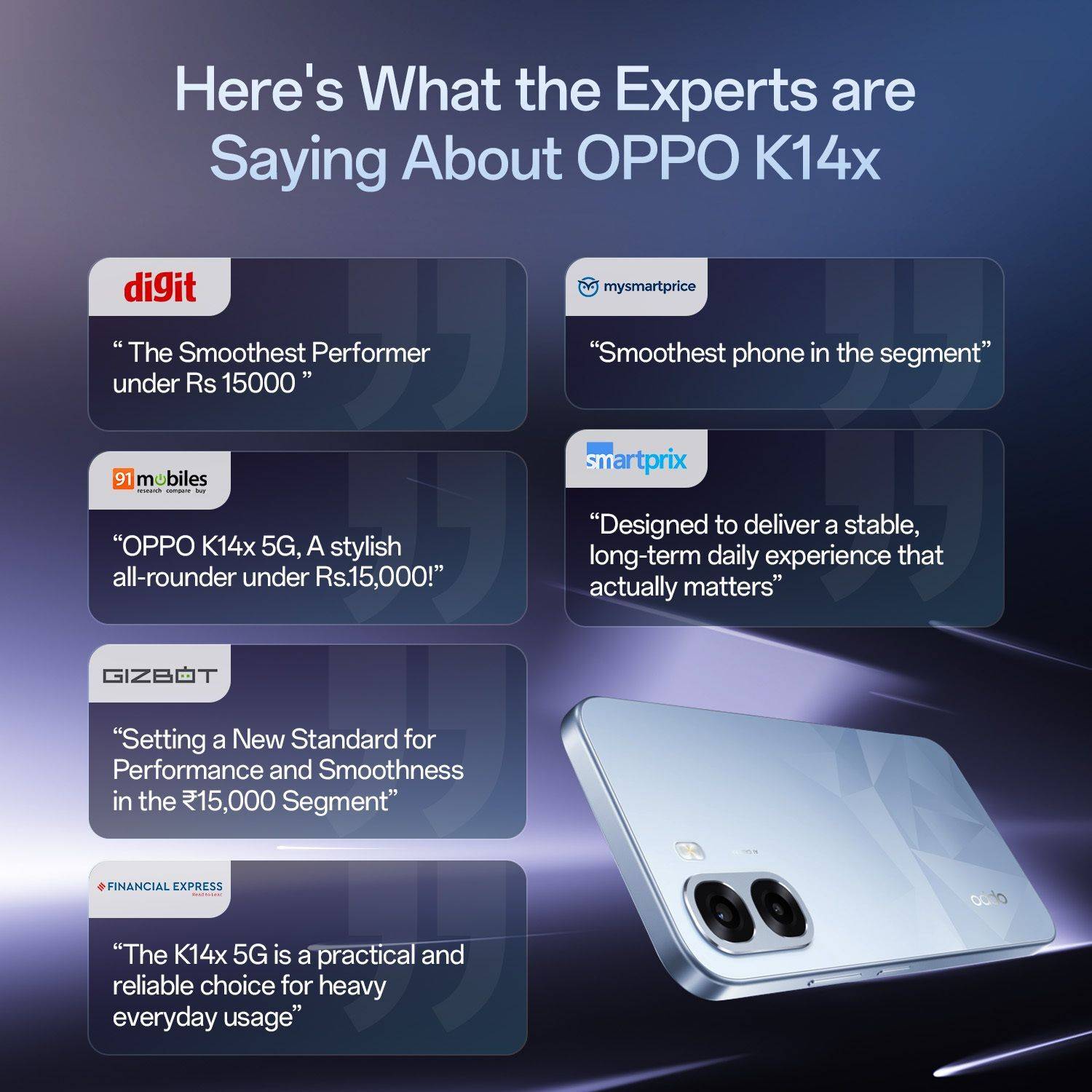 OPPO K14x 5G 128GB Prism Violet - Image 3