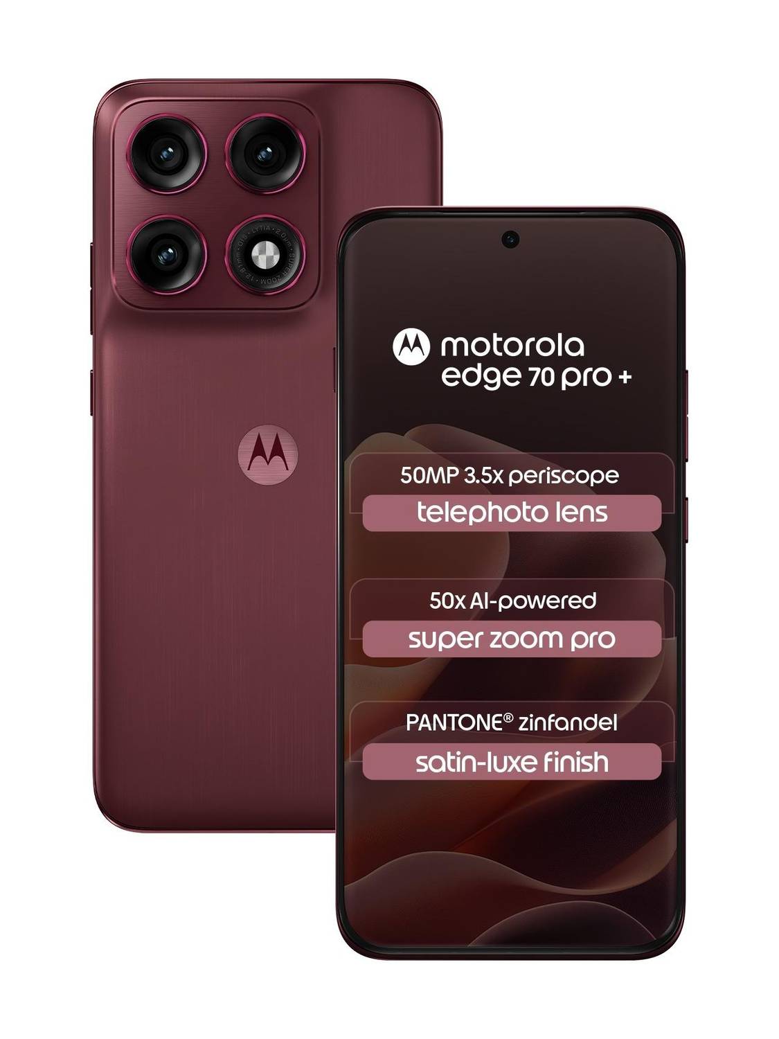 Motorola Edge 70 Pro+ 256GB Maroon - Image 1