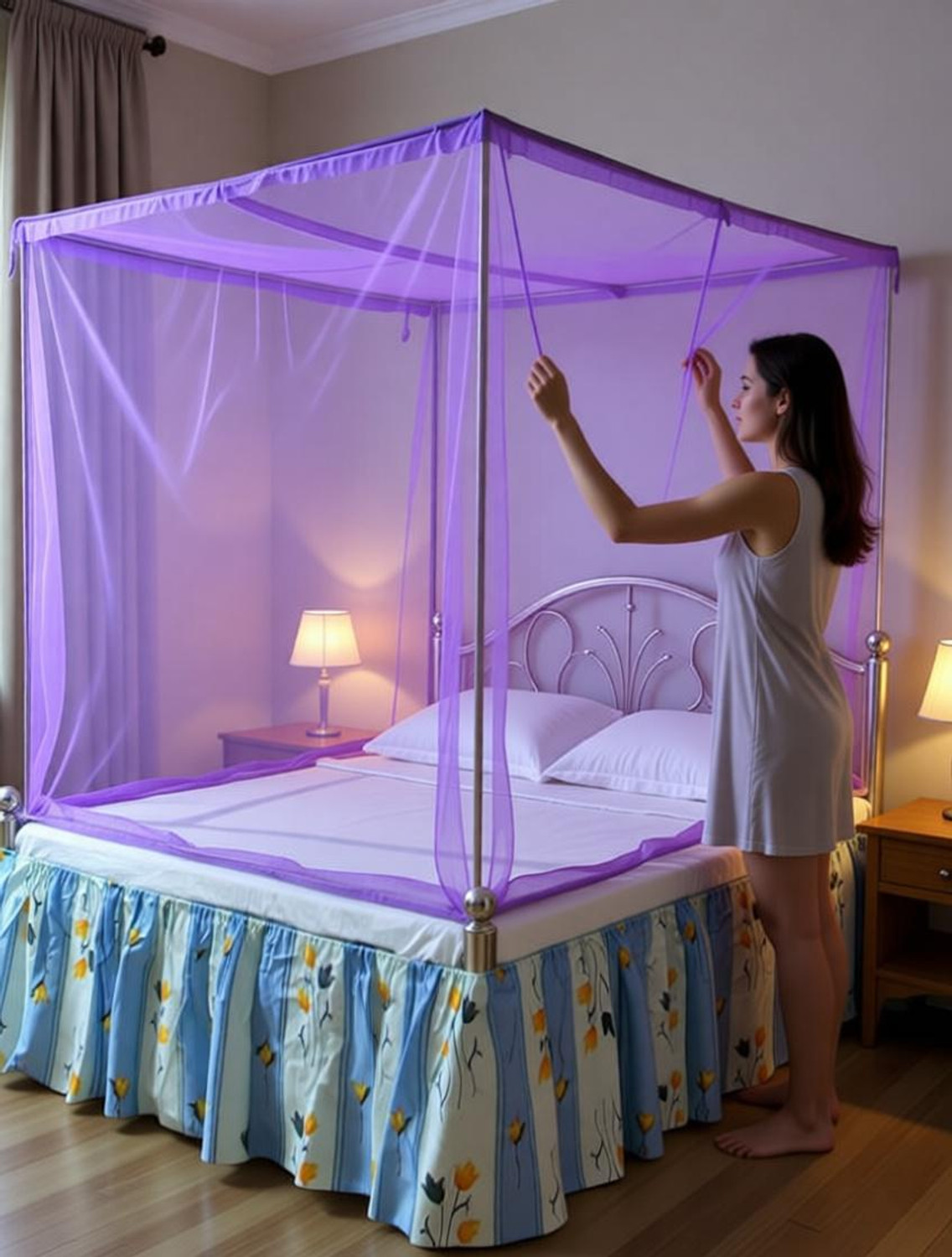 ShopGlobal Nylon Adults Mosquito Net