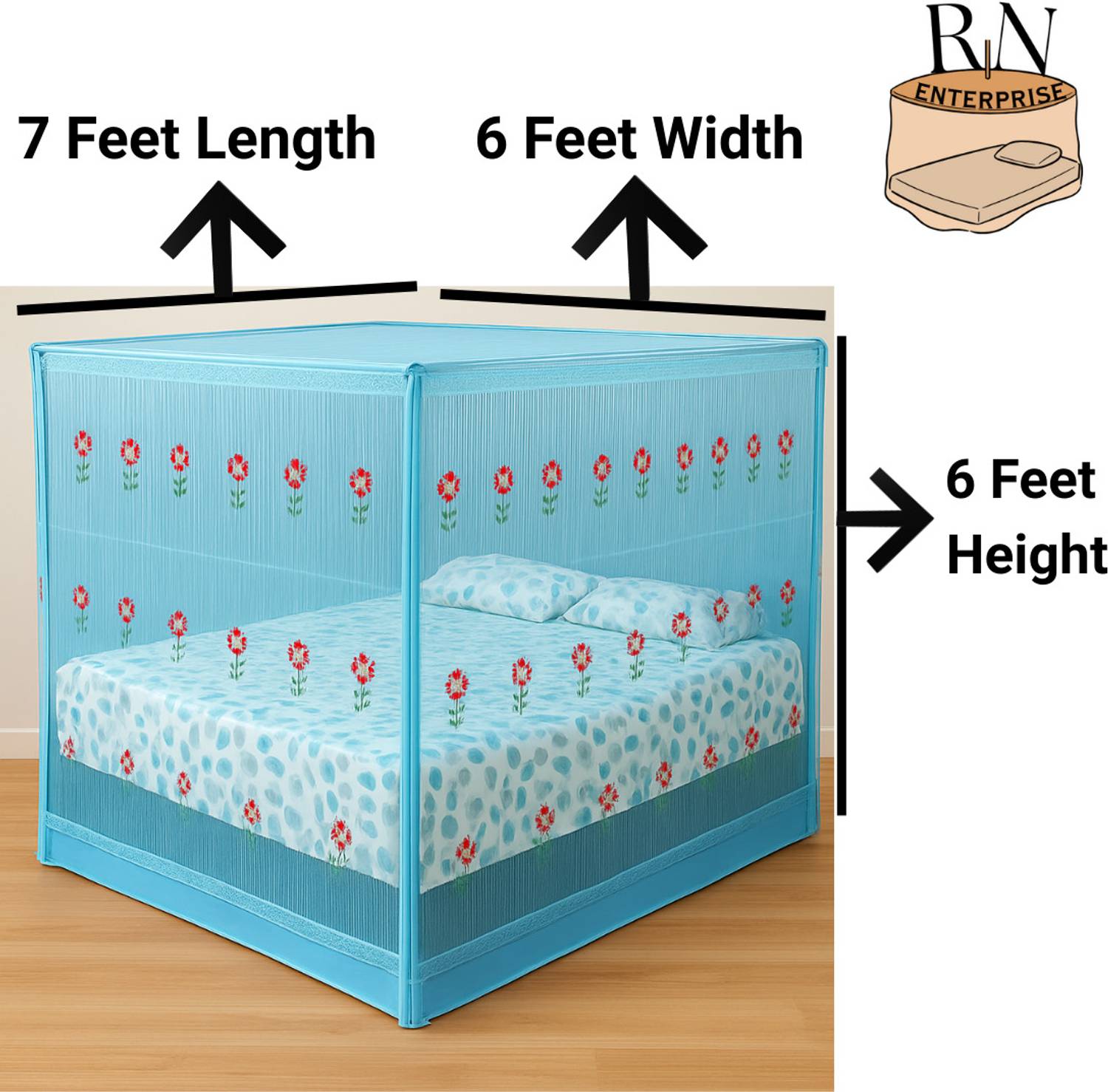 RN ENTERPRISE Cotton Adults Mosquito Net - Image 5