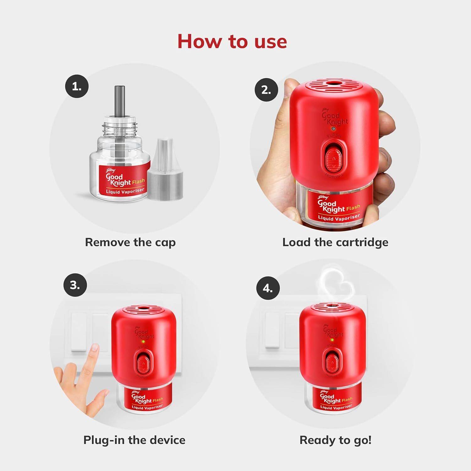 Good Knight Gold Flash Mosquito Vaporiser Refill - Image 2