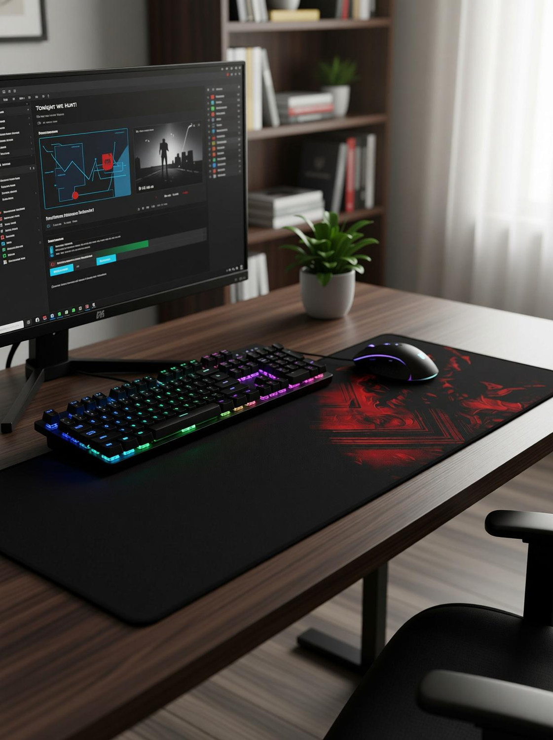 SPIN CART Big Gaming Mouse Pad with Waterproof Desk Mat for Desktop, Laptop, Keyboard Mousepad