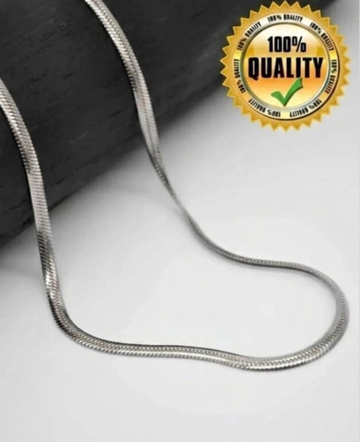 Accessroz Premium Snake Chain Necklace for Men - Image 1