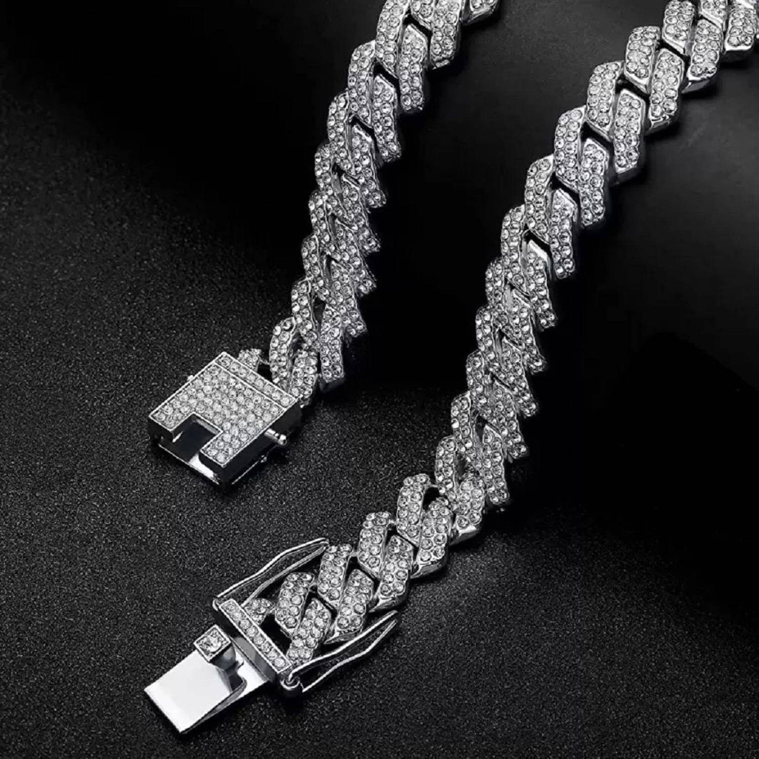 kazare Men Rhodium Plated Alloy Chain - Image 1