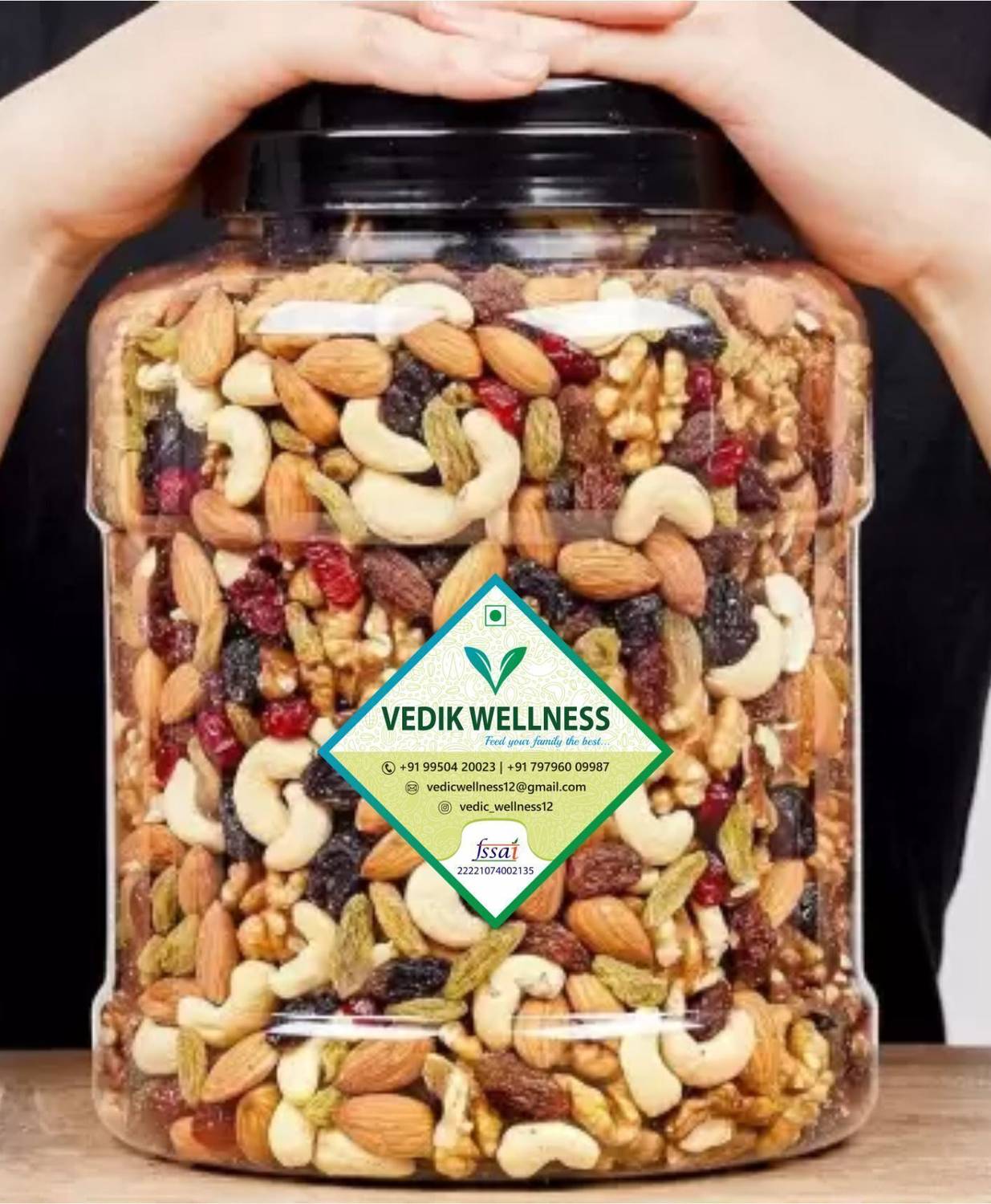 Vedik Welness Healthy Mix Seeds and Dry Fruits Nutmix - Image 1