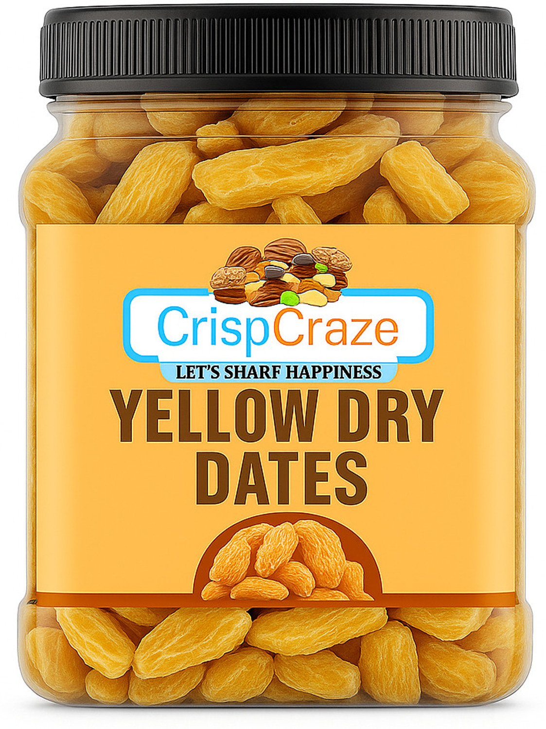 crispcraze Yellow Dry Dates | Dry Chuhara | Sukha Khajur | | Pili Kharak | Kharek | Chuara Dates