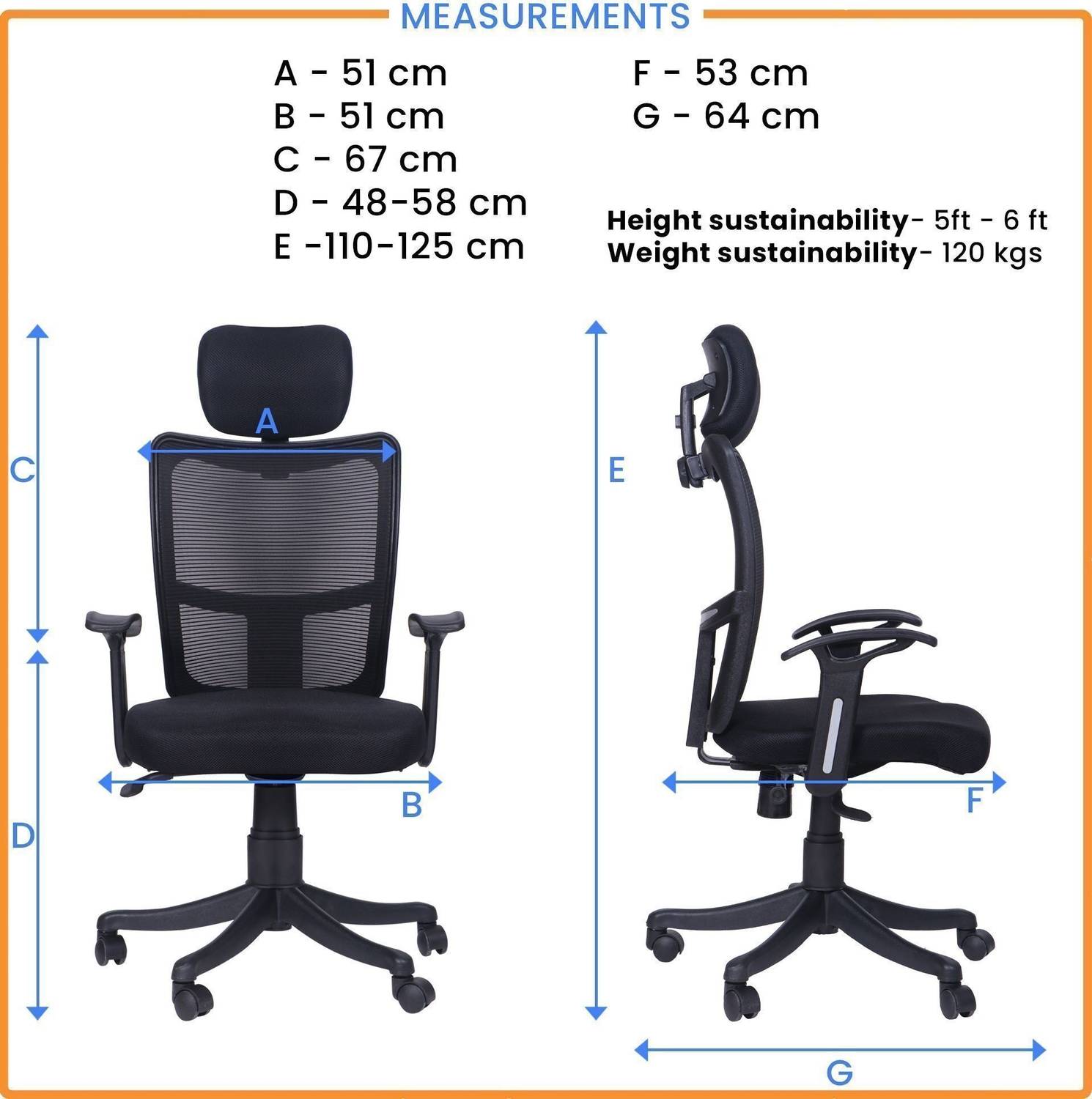 SUPREMA Study Arm Revolving High Back Chair - Image 2