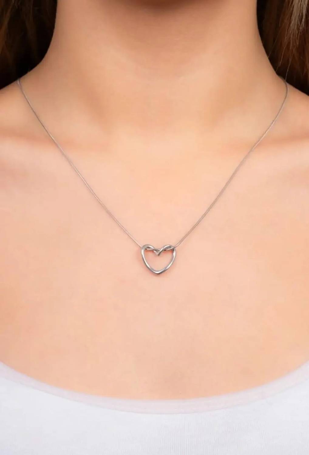 BOGHRA SALES Silver-Gold Heart Pendant Locket - Image 4