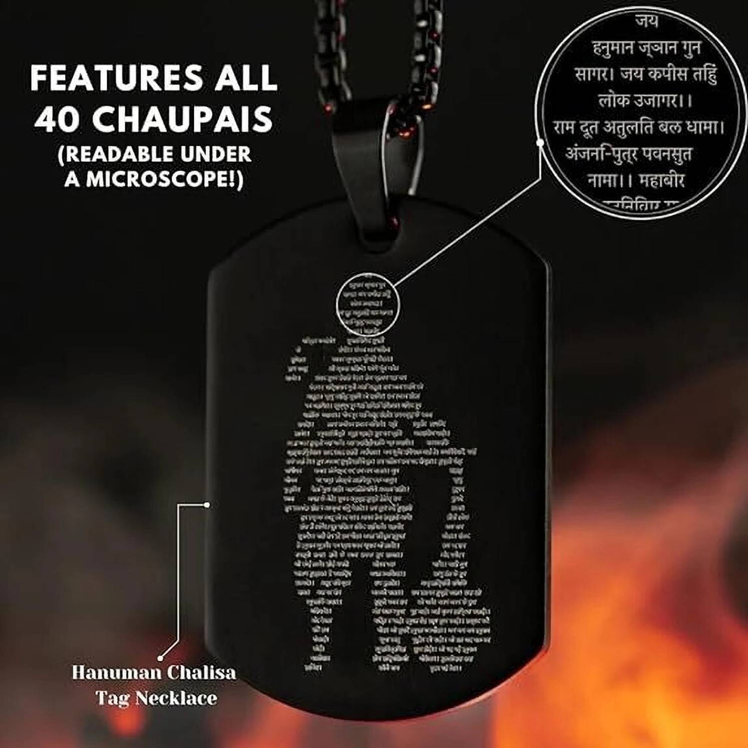 Divine rudras Hanuman Chalisa Locket - Image 1