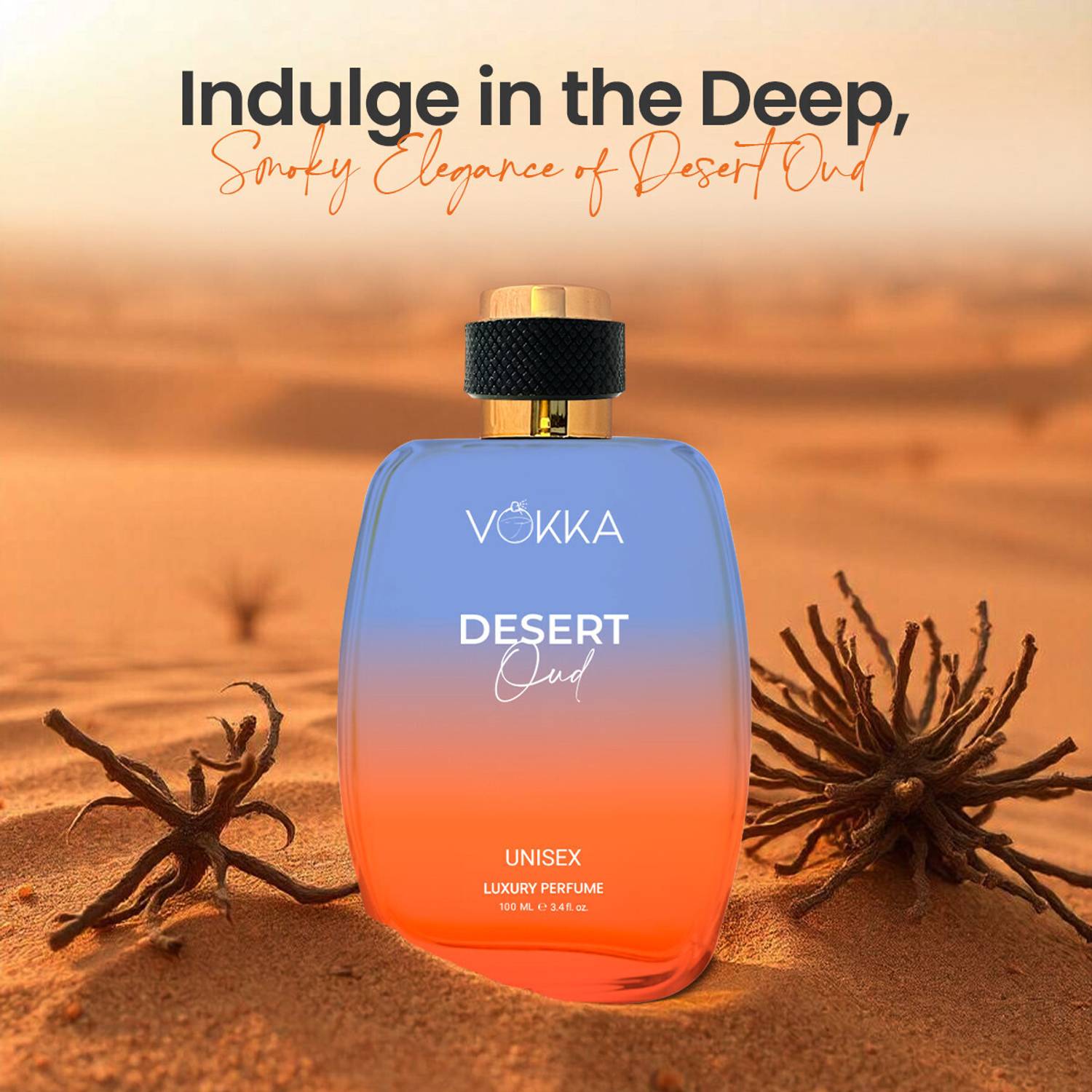 Vokka Desert Oud 100ml Perfume - Image 3