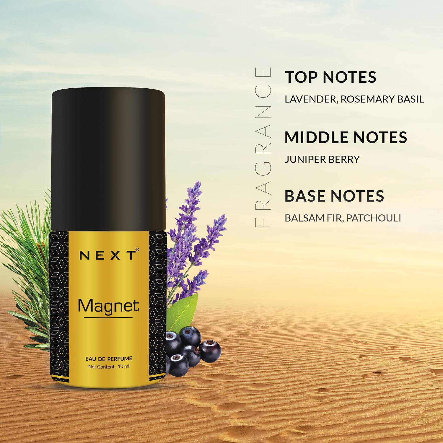 Next Care Premium Magnet Perfume Set 10ml X 4 - Image 3