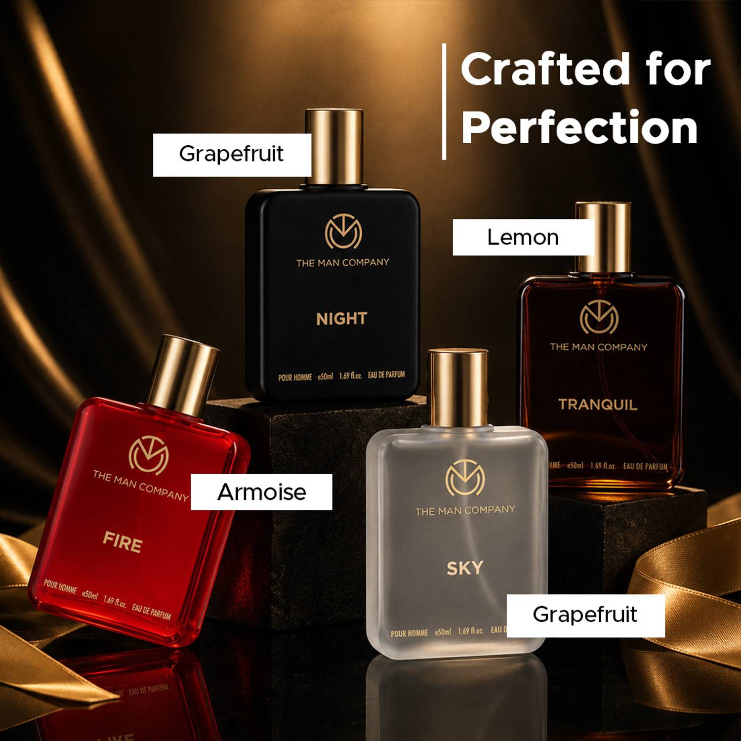 THE MAN COMPANY Luxury Perfume Set 4 Pack of 4 · 50 ml (200 ml total) - Image 2