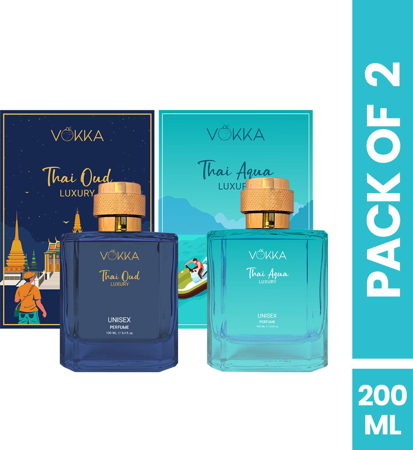 Vokka Thai Oud & Thai Aqua 2x100ml Pack of 2 · 100 ml (200 ml total) - Image 2