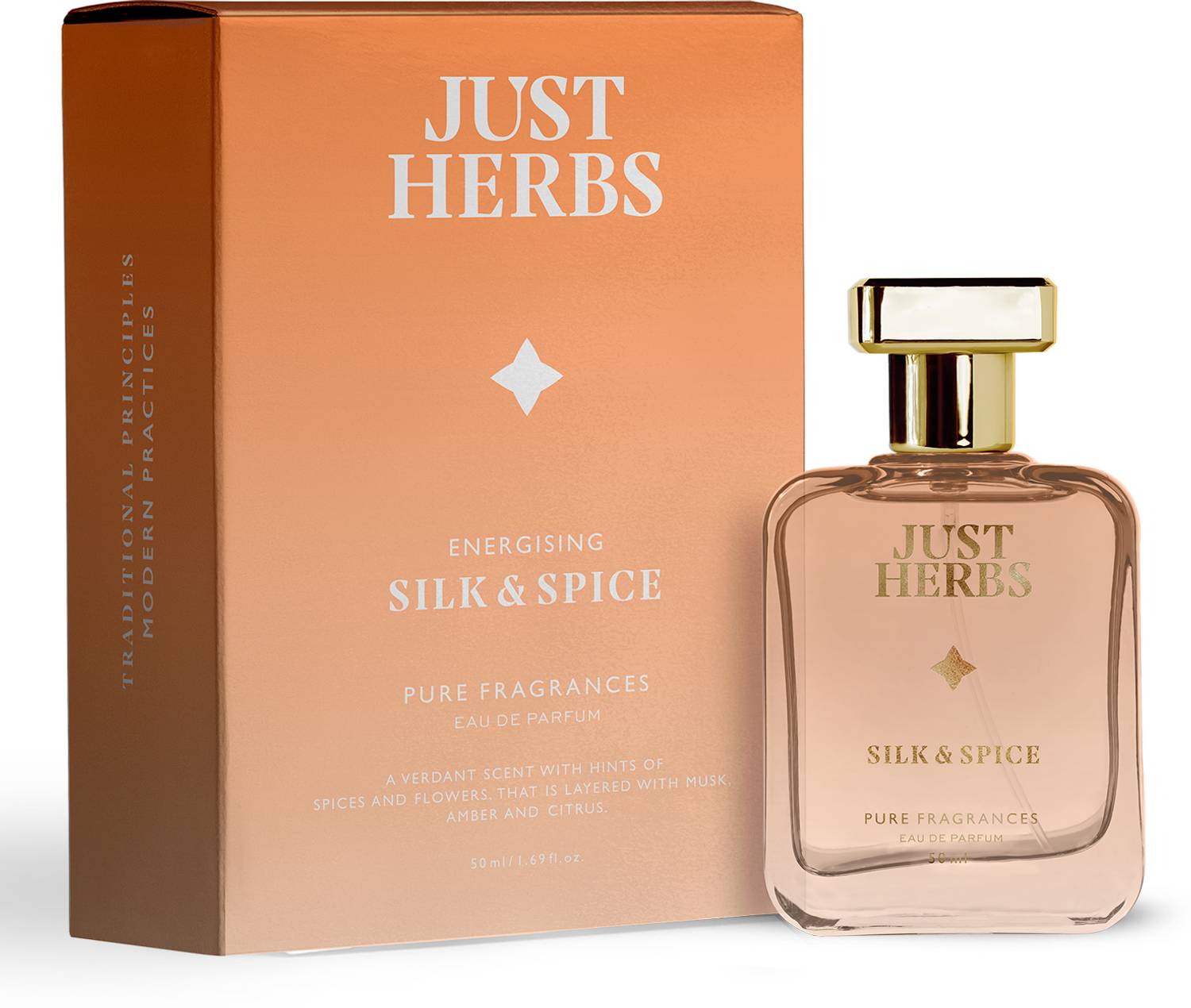 Just Herbs Energising Silk & Spice Eau de Parfum - 50 ml - Image 1