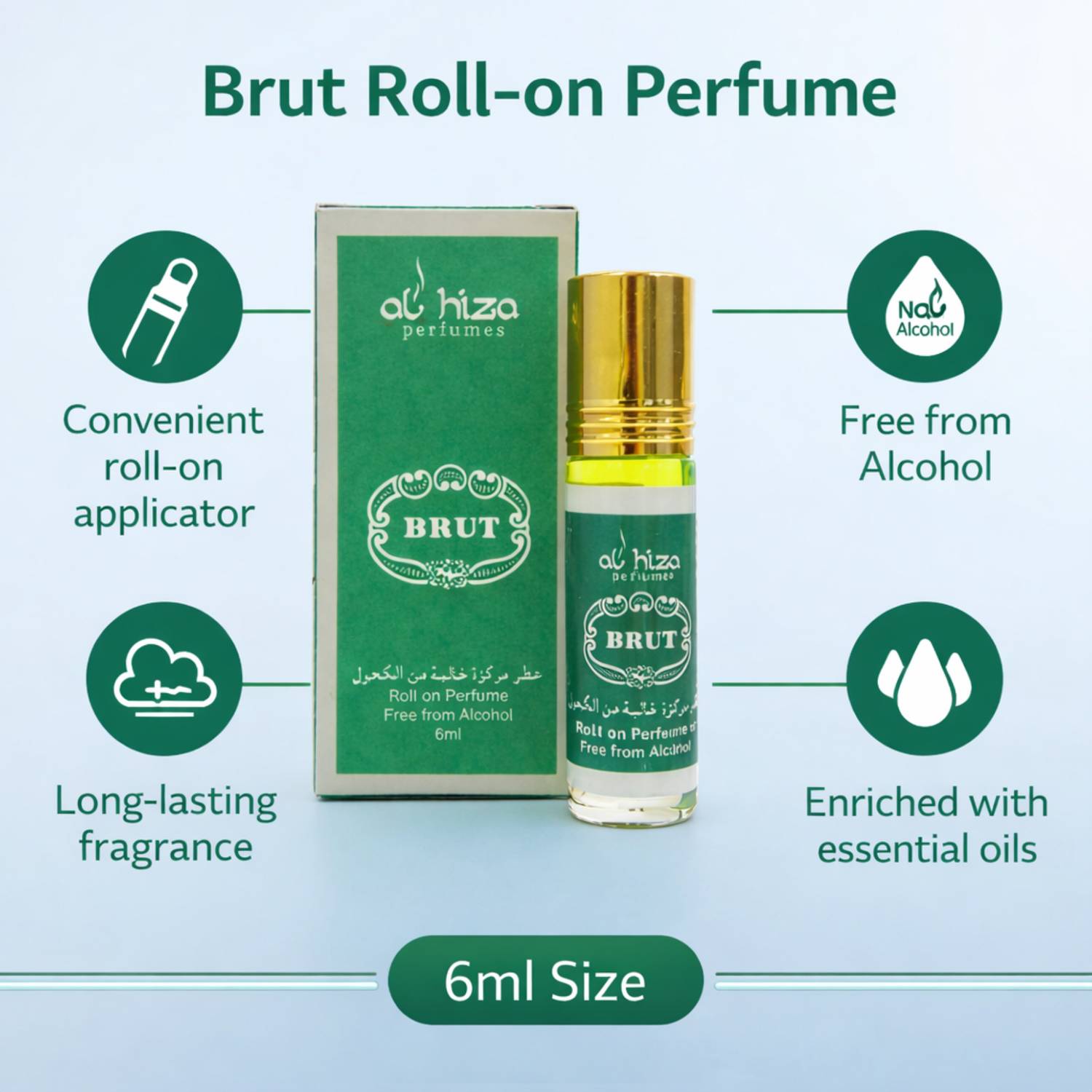 AL HIZA Roll On Attar Perfume 6ml - Image 2